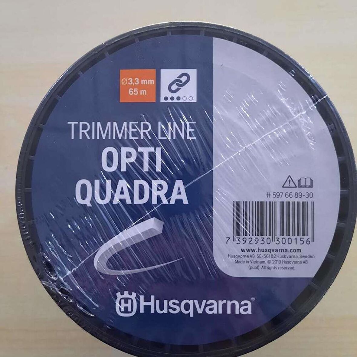 Husqvarna 4 Köşe Kare Misina Tırpan İpi 3.3 mm 65 metre