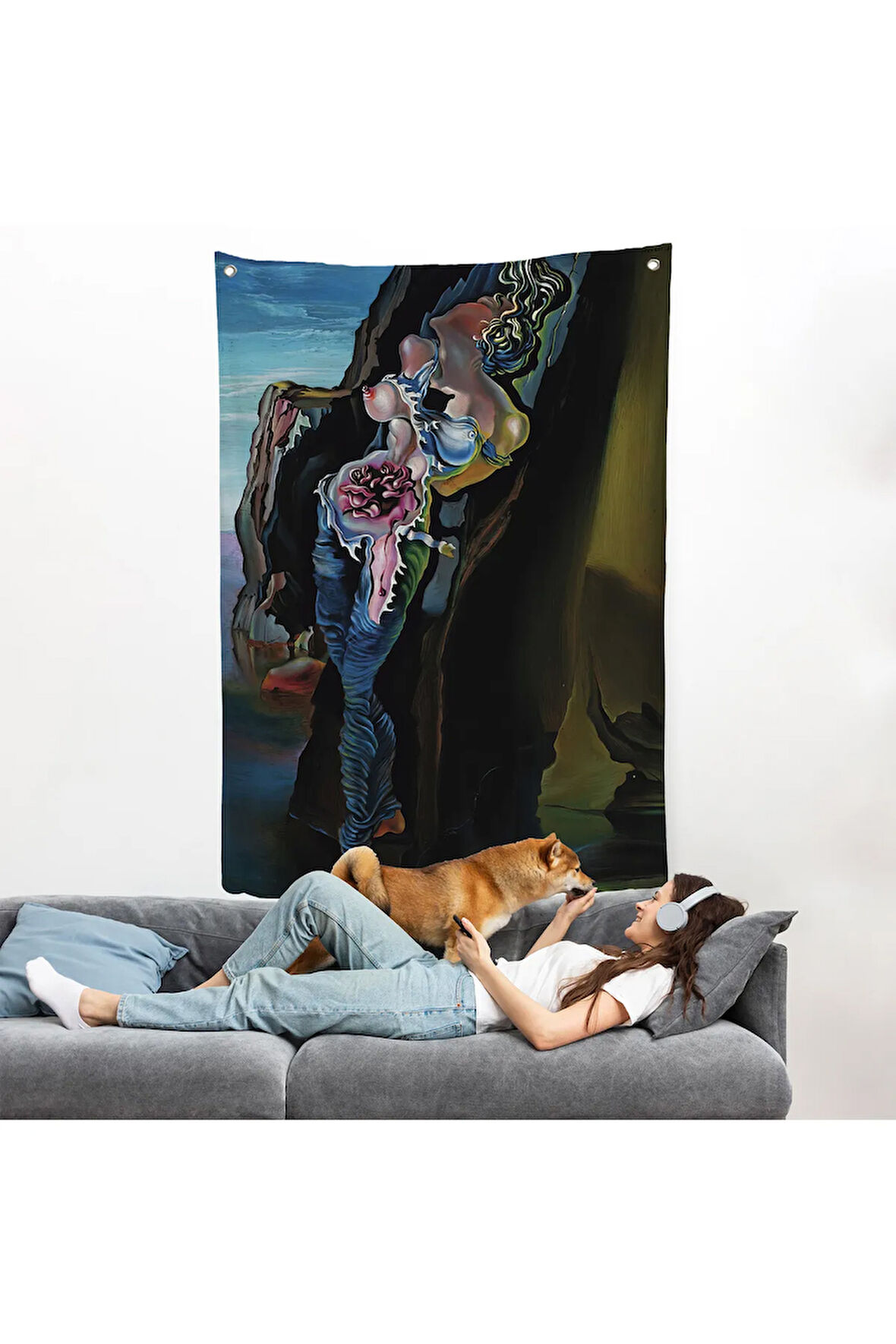 Salvador Dali - Gradiva Duvar Örtüsü-7395