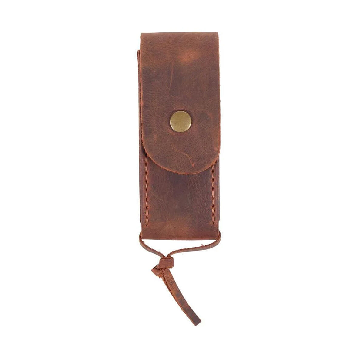 Deri Çakı Kılıfı , L , Koyu Kahve