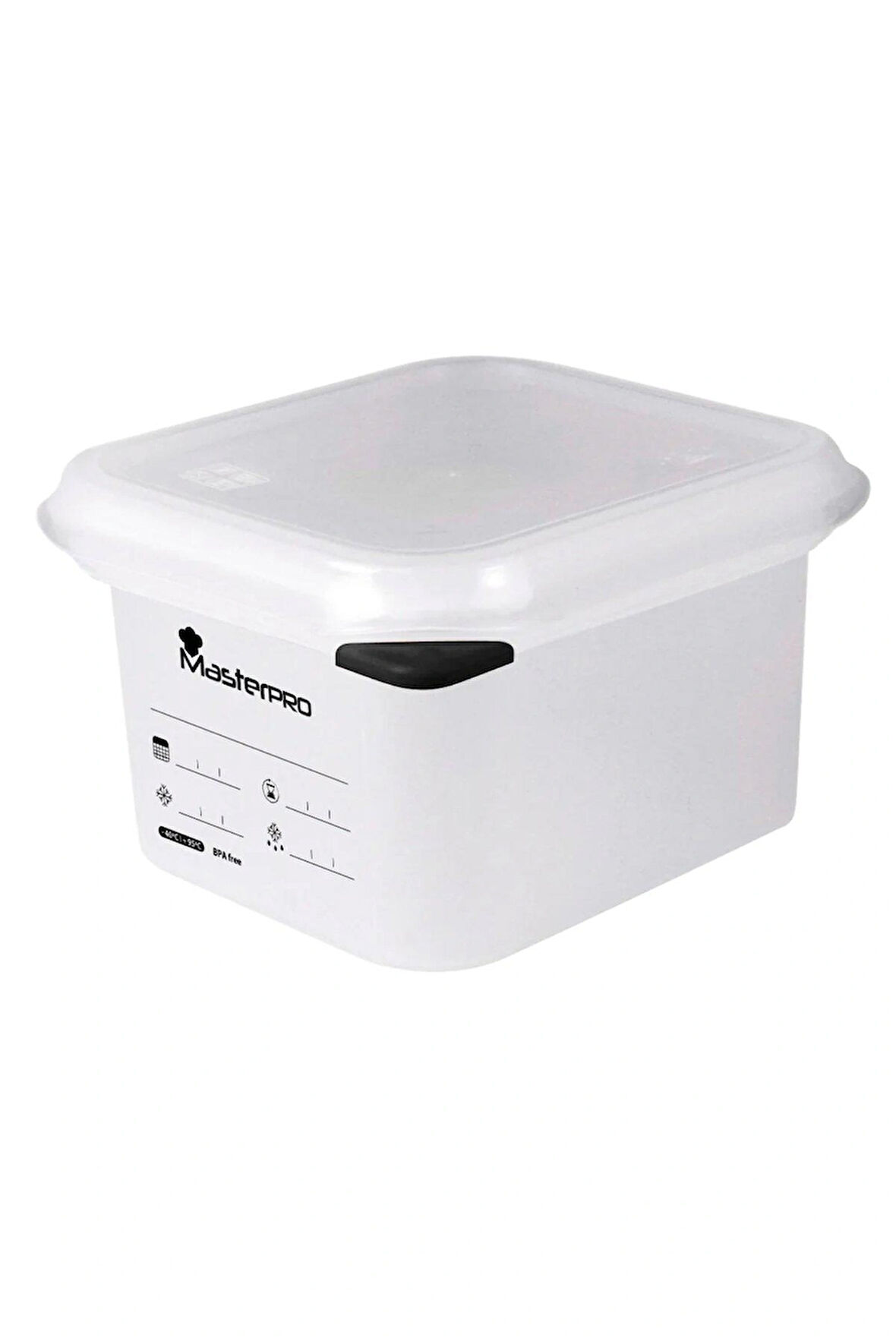 MasterPro Saklama Kabı 17,6x16,2x10cm 1,7L Foodies Collection Serisi 2941