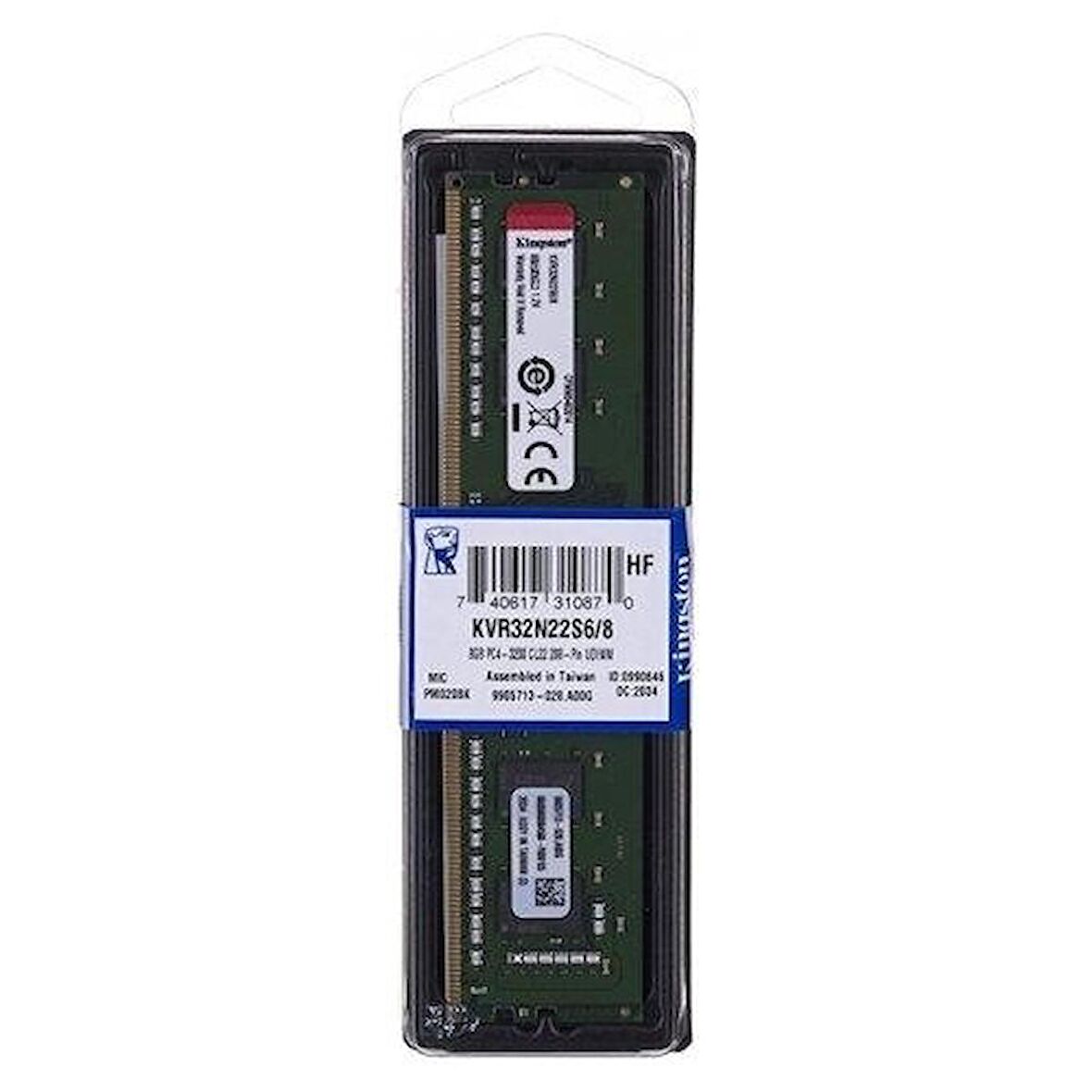 Kingston KVR32N22S6/4 4 GB DDR4 3200MHz CL22 Bilgisayar Bellek