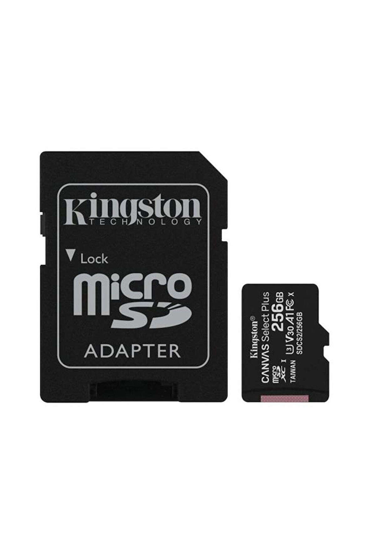 Kingston Canvas Select Plus SDCS2/256GB Class 10 U3 A1 V30 256 GB Micro SD Kart Outlet