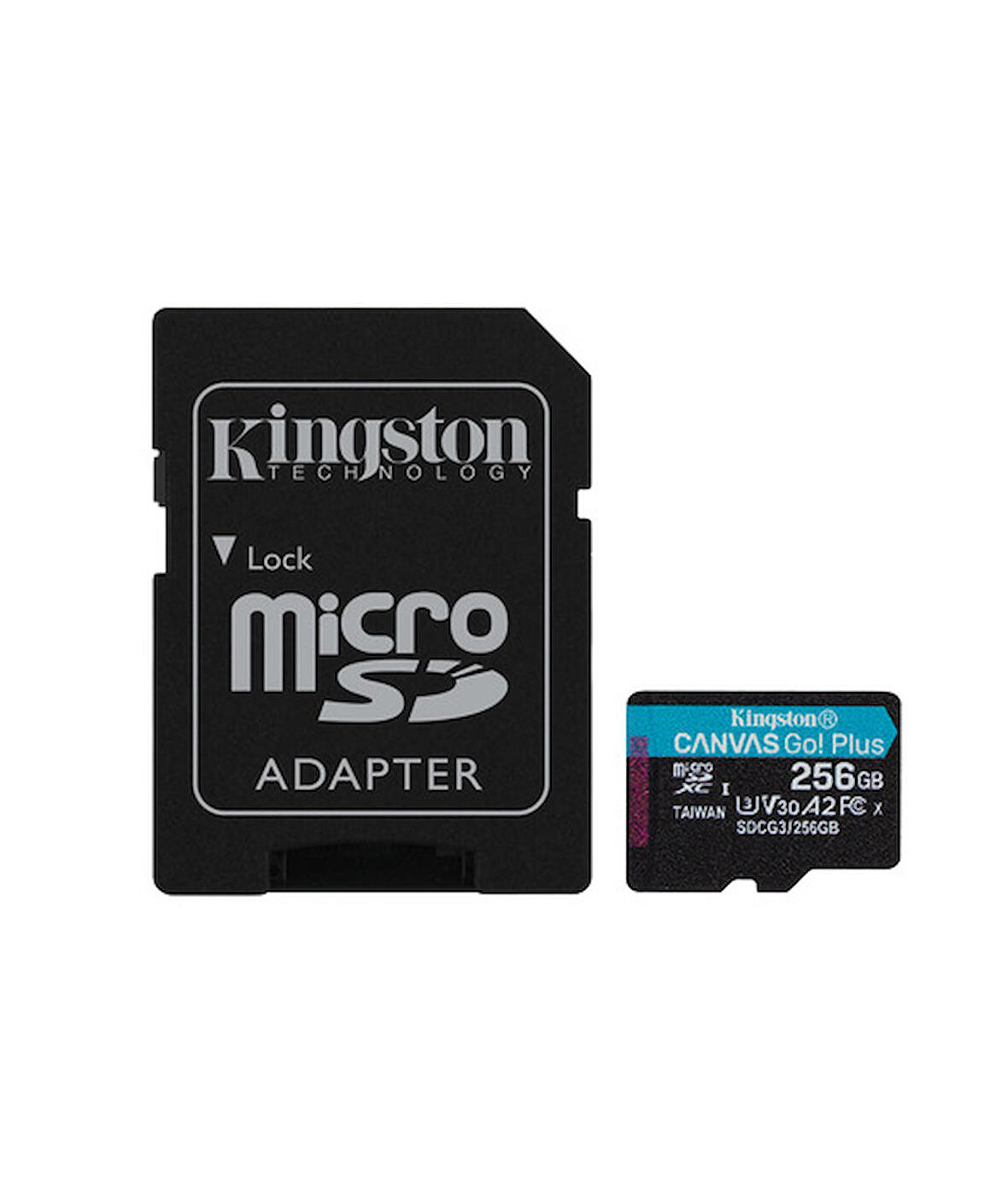 Kingston SDCG3/256GB 256 GB 170/90Mb/s SDXC Canvas Go Plus 170R A2 U3 microSD Kart