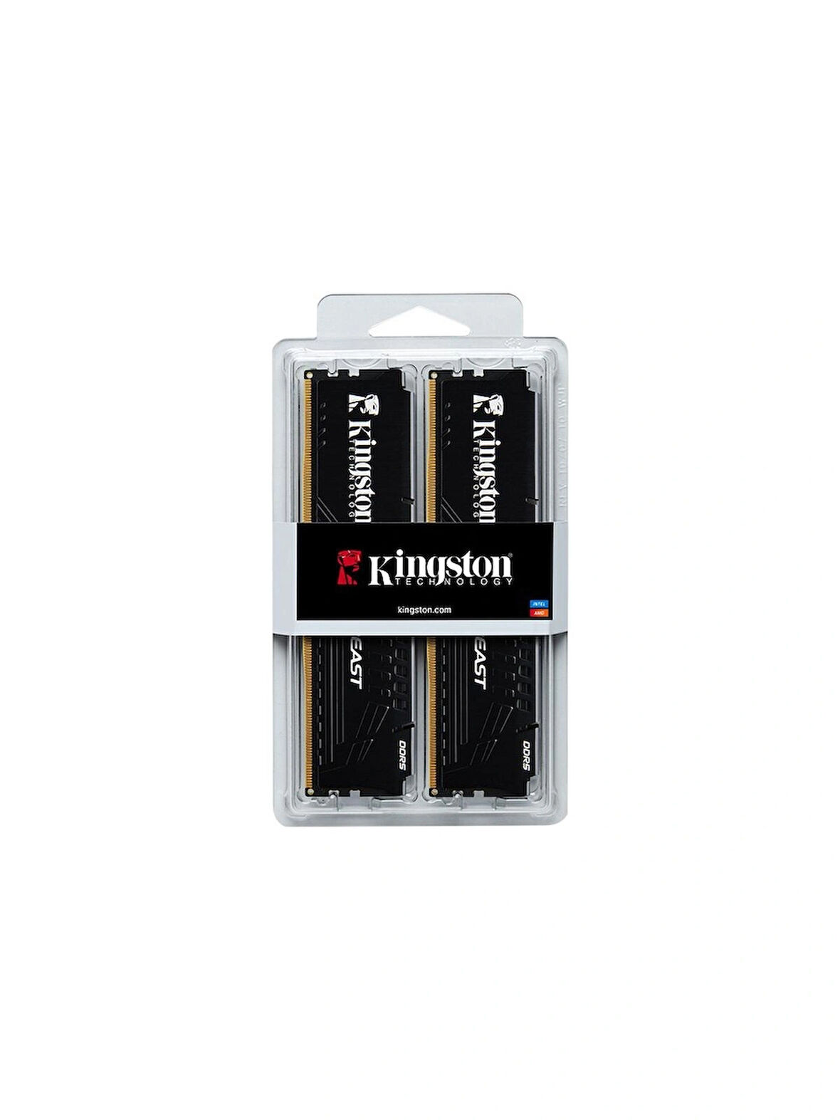 (OUTLET)KINGSTON 16GB 6000MT/s DDR5 CL30 DIMM (Kit of 2) Beast Black EXPO Turkey KF560C30BBEK2-16TR - RAM