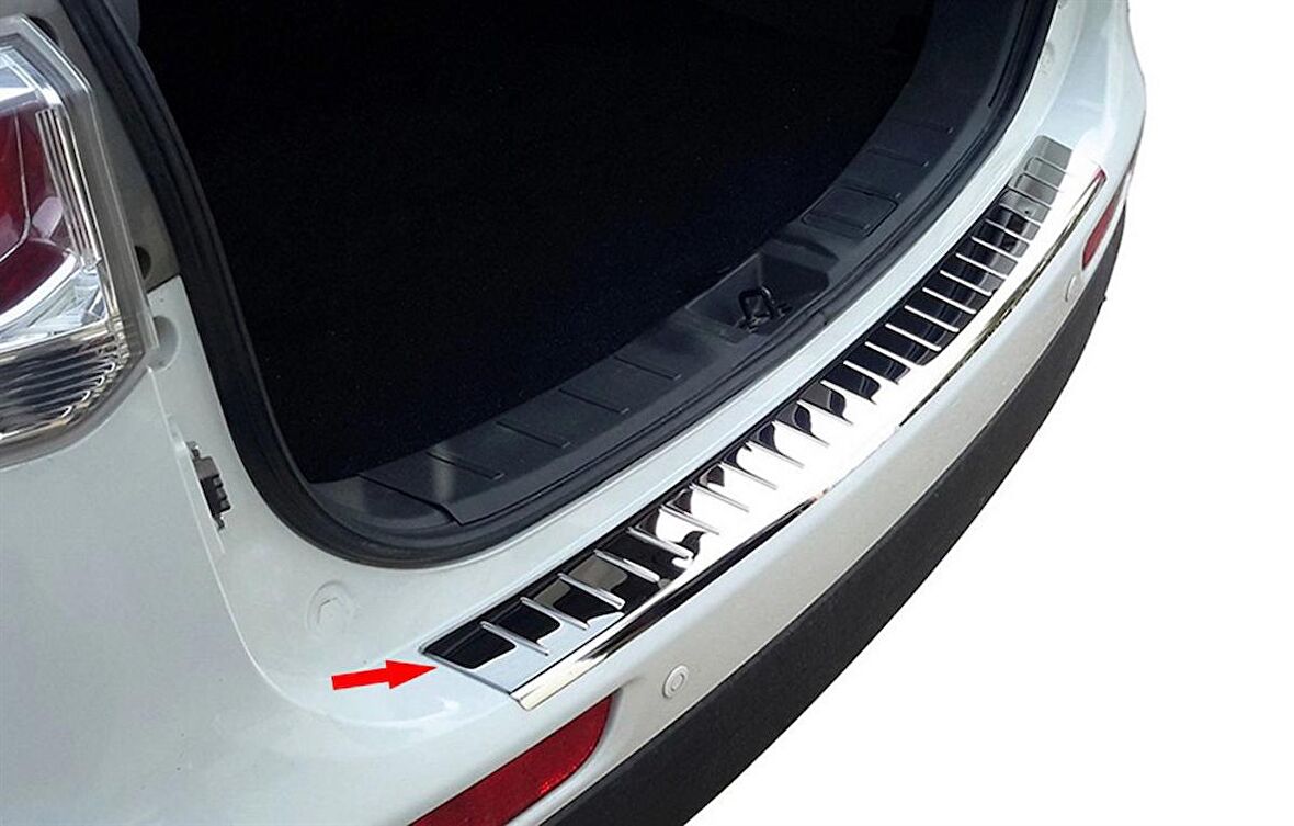 S-Dizayn Mitsubishi Outlander 3 Krom Arka Tampon Eşiği 2013 Üzeri