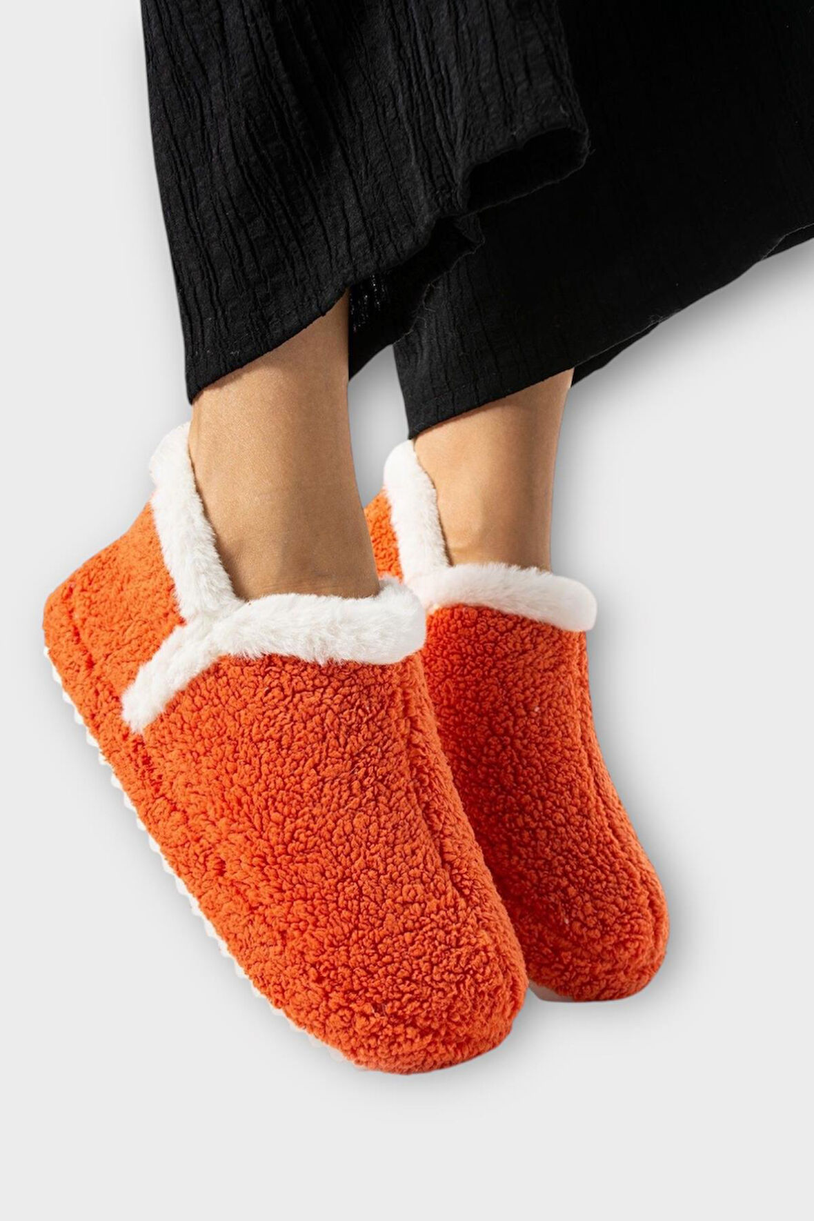 Kadın Panduf | Ev Botu | Ev Ayakkabısı Eva Kalın Hafif Kaymaz Taban TURUNCU