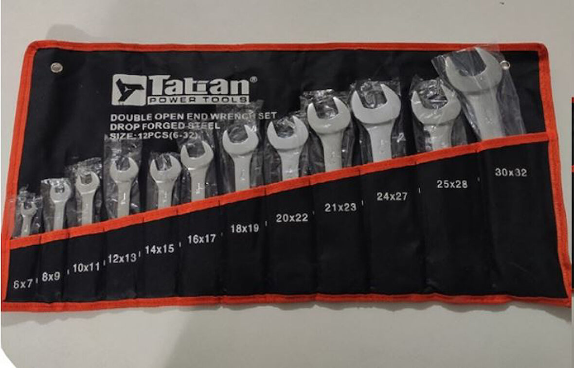 TATİAN 12 PARÇA İKİ AĞIZ ANAHTAR SETİ 6X32mm