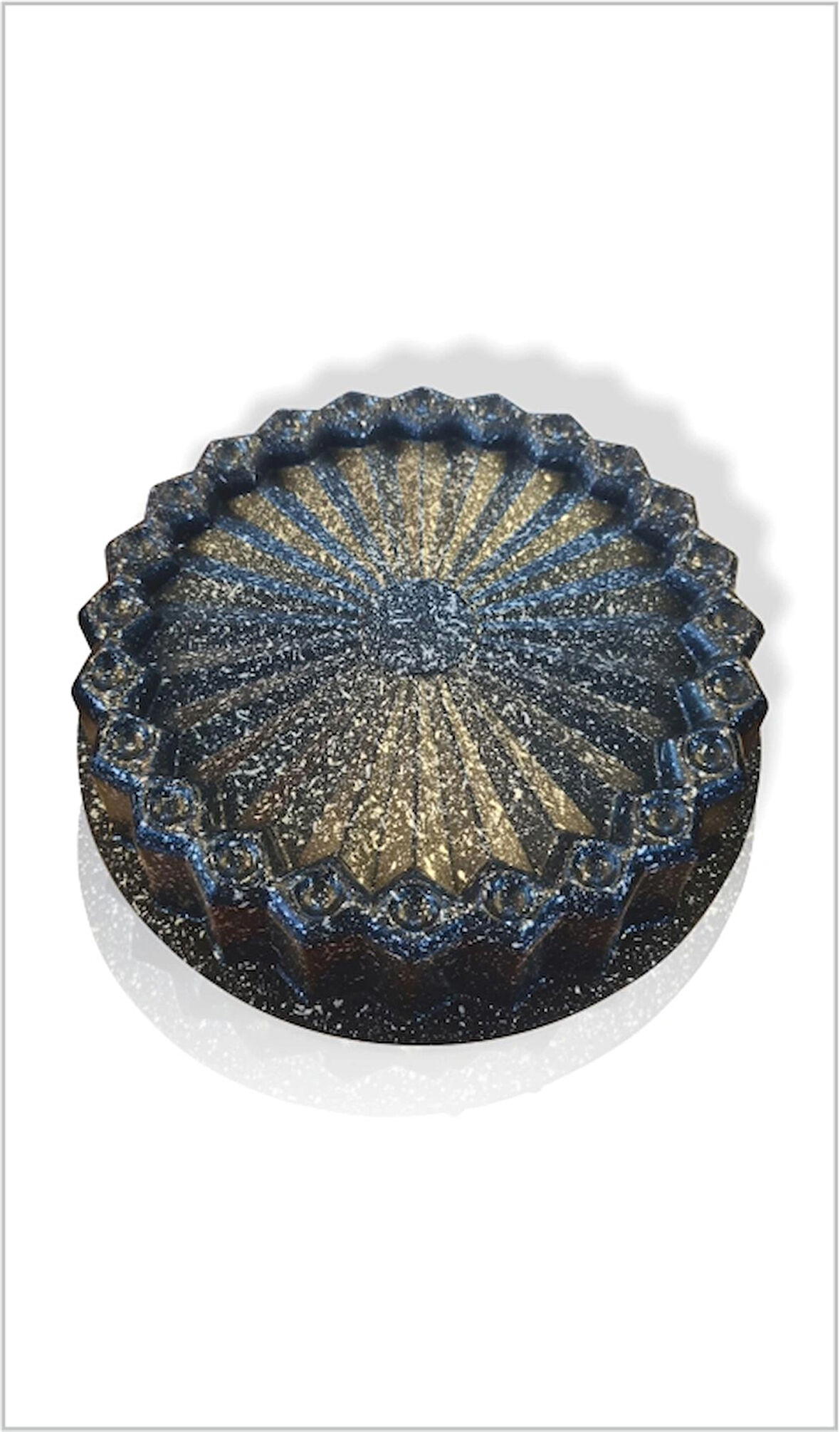 Büyük Profesyonel Ev Ocak Fırına Uygun Metal Döküm Enjeksiyon Granit Kaplama Tart Turta Pasta Kalıbı