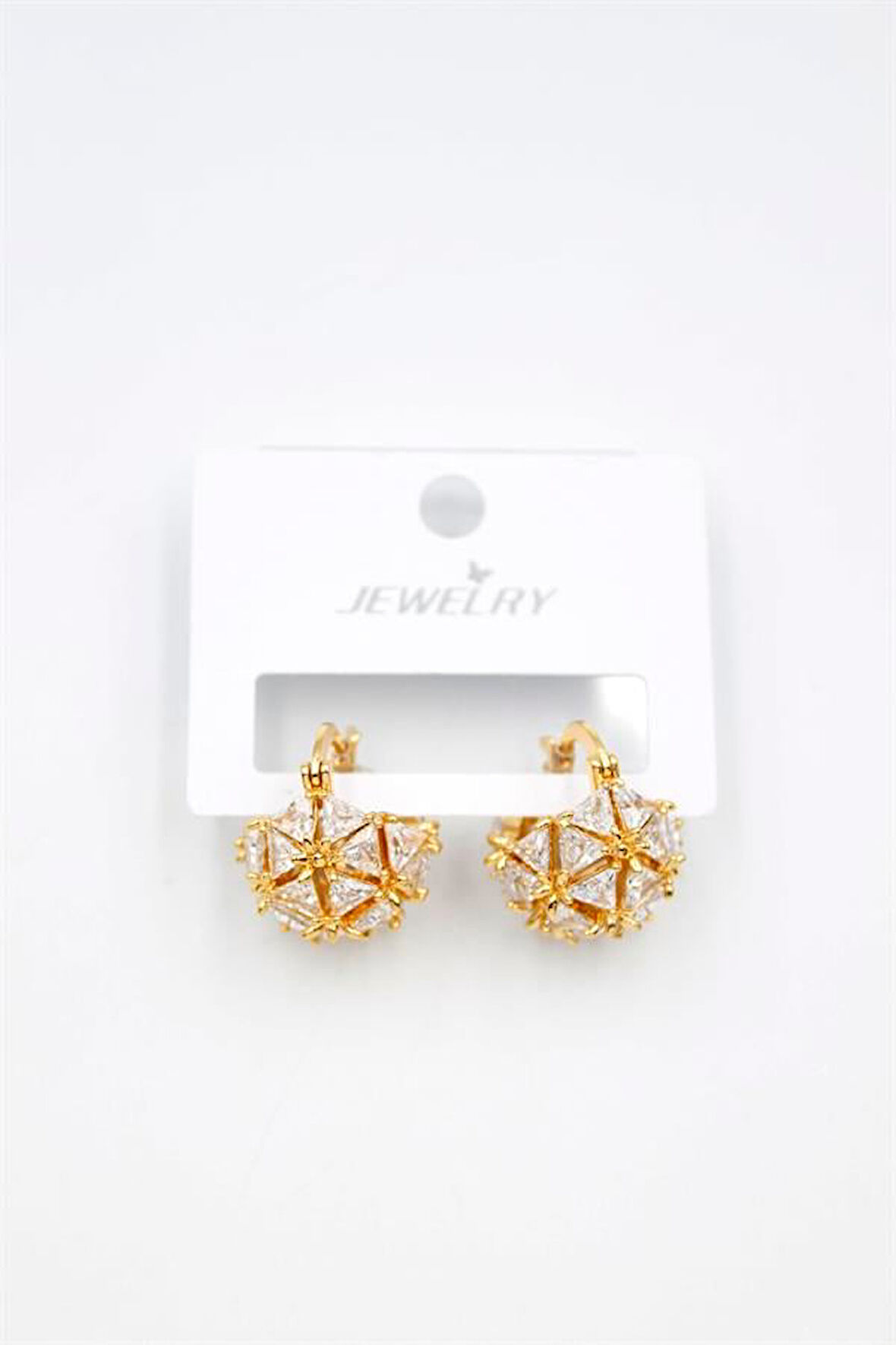 Baget Çanta Küpe - Altın Rengi