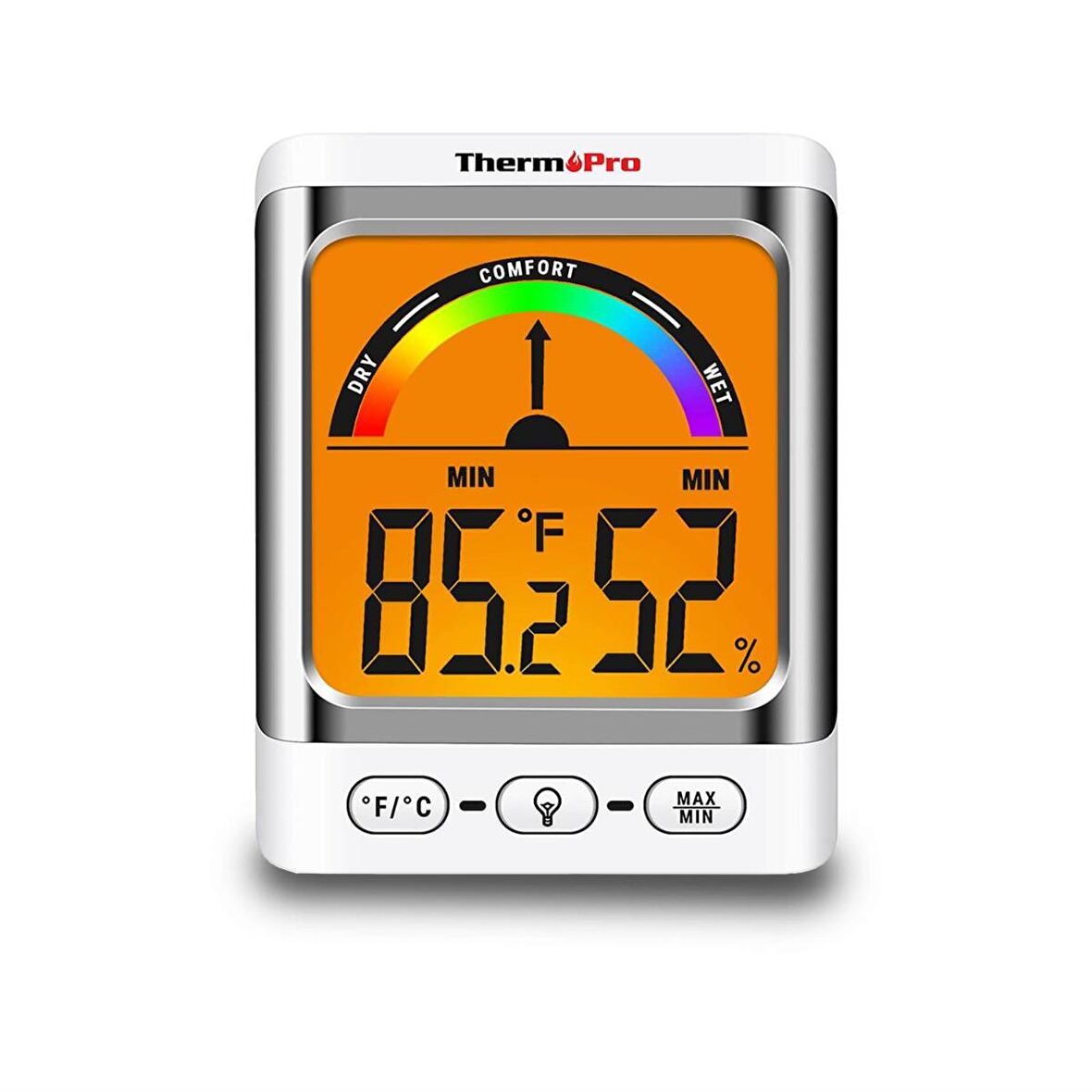 ThermoPro TP52 Konfor Göstergesi Kadranlı İç Mekan Dijital Sıcaklık ve Nem Ölçer Termometre