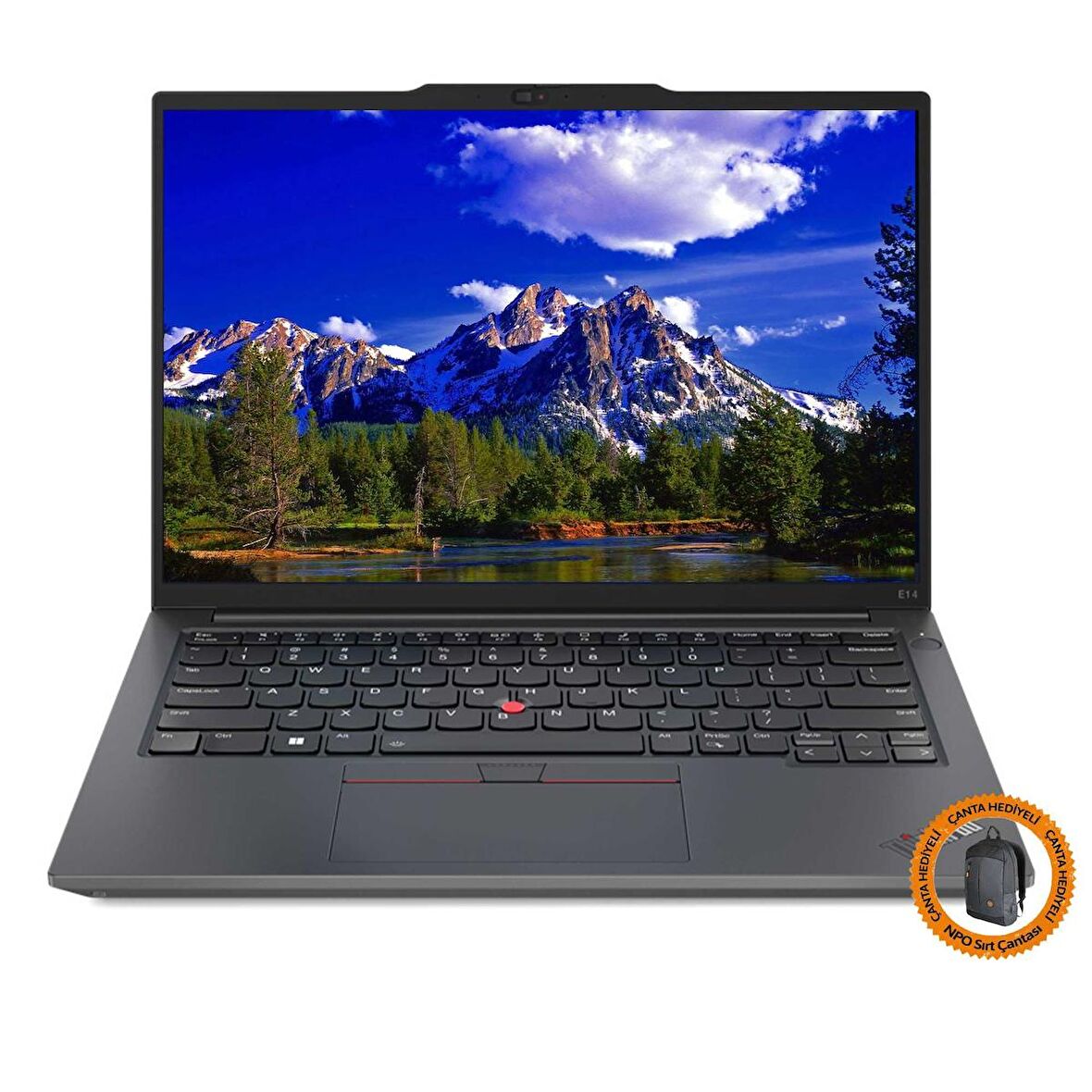 Lenovo ThinkPad E14 21JK0005TX08 i5-1335U 40GB 512SSD+1TBSSD 14" FullHD+ FreeDOS Taşınabilir Bilgisayar-CNT009