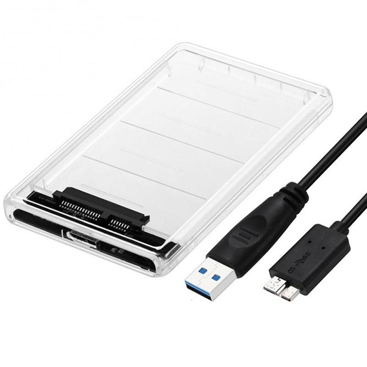 Ancheyn 2.5 İnç USB 3.0 Harici SSD Harddisk Şeffaf Taşınabilir HDD Kutusu 4266