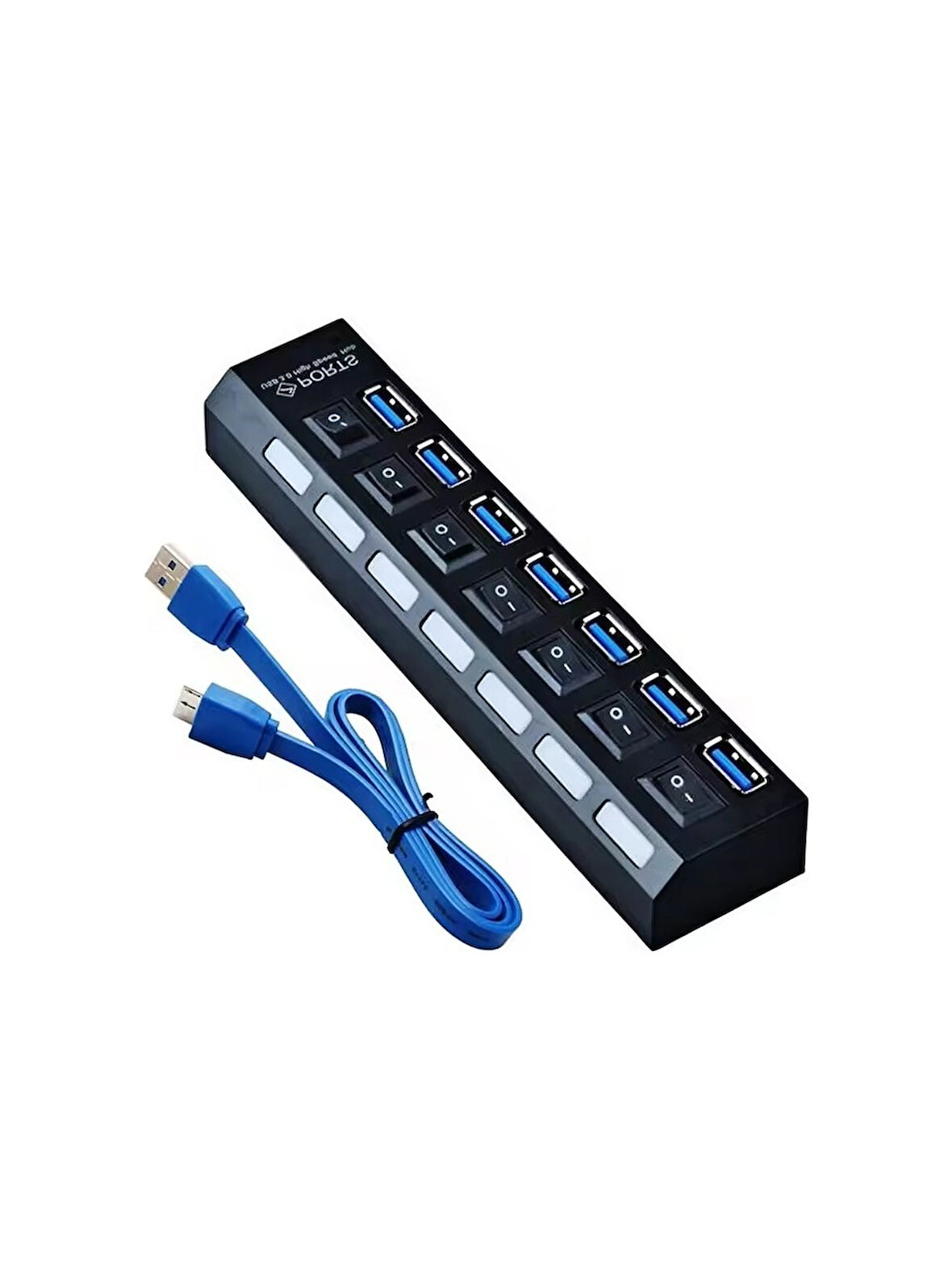 Ancheyn 7 Port USB 3.0 ve USB 2.0 Hub Anahtarlı Çoklayıcı Çoğaltıcı Switch 5258