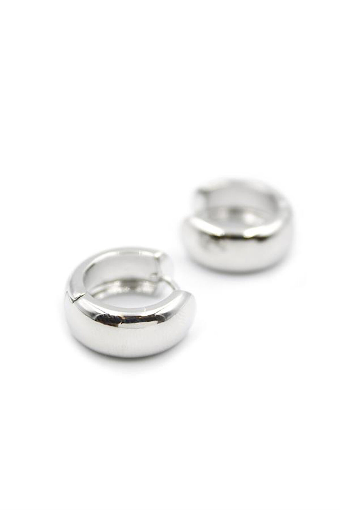 Halka Küpe - Gümüş Rengi