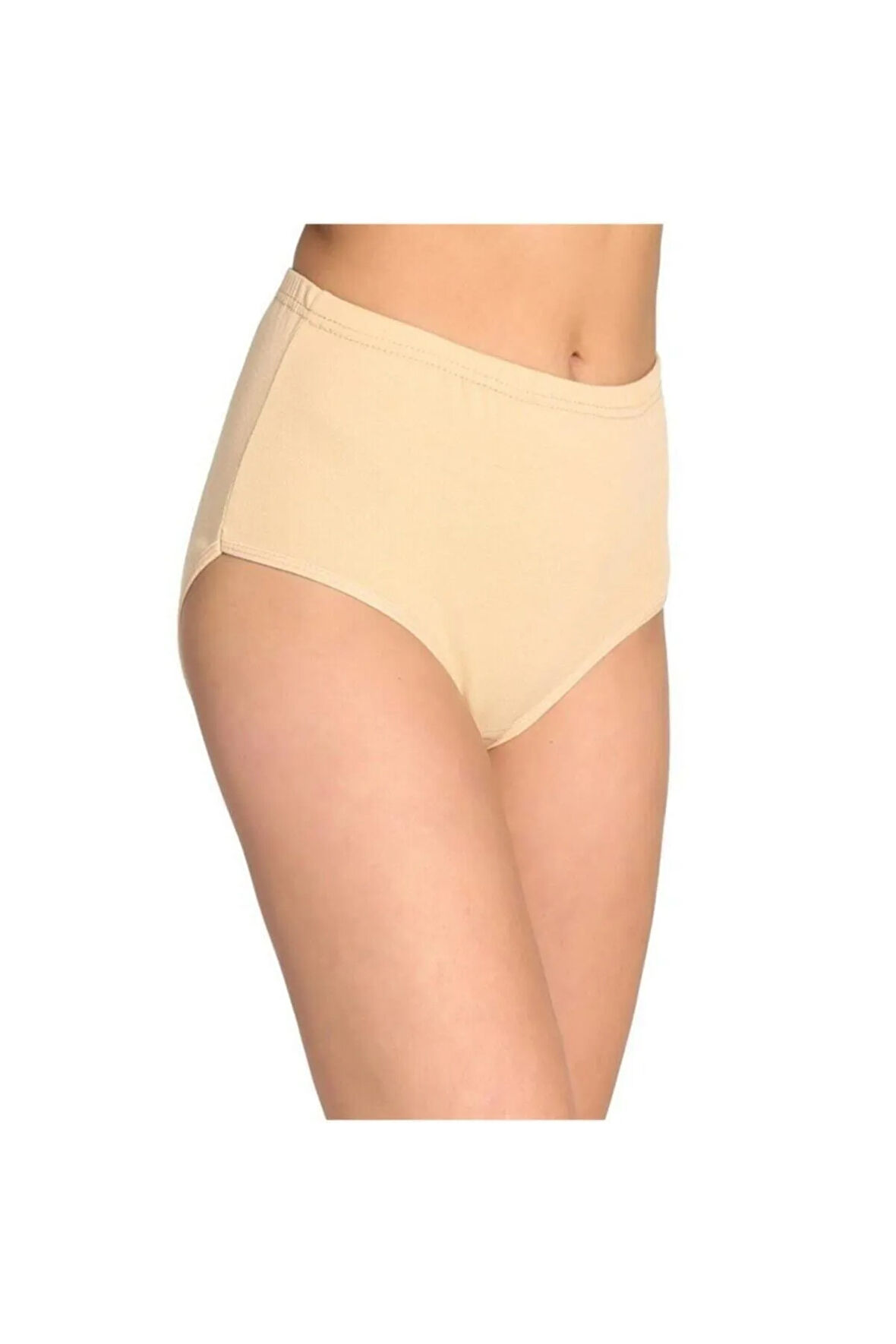 Kadın Ten 4'lü Paket Pamuklu Ribana Bato Külot( 0922)