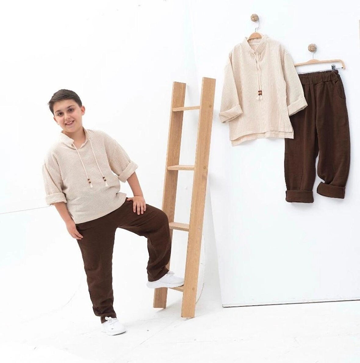 Erkek Çocuk Müslin Takım