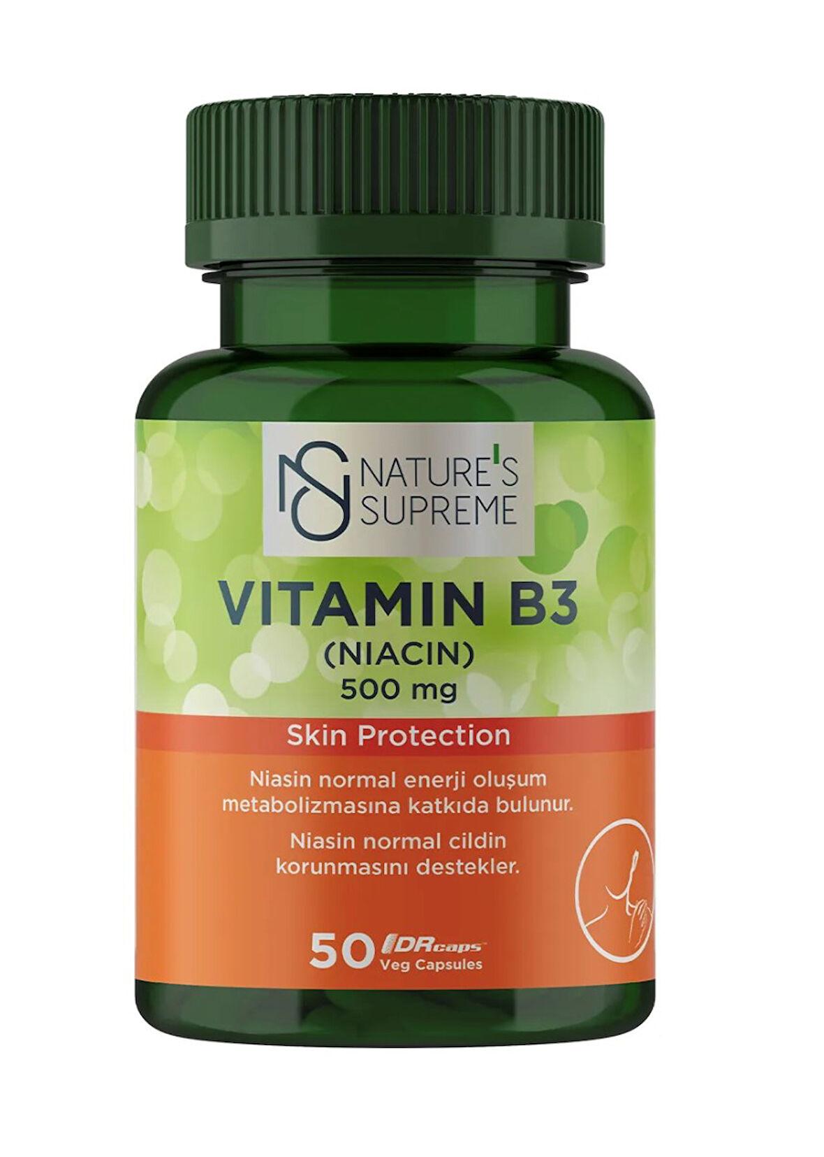 Natures Supreme Vitamin B3 500 Mg No Flush 50 Kapsül Aromasiz