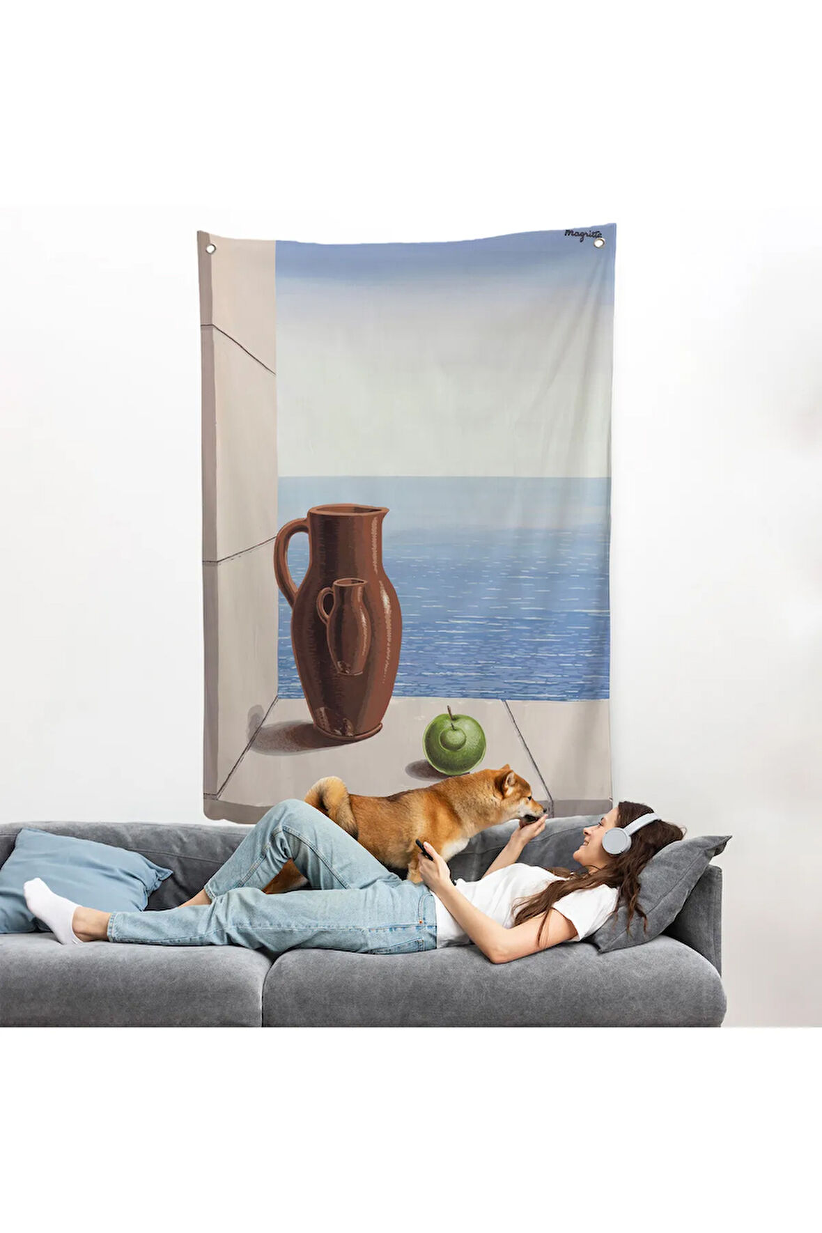 Rene Magritte - Stimülasyon Hedefi Duvar Örtüsü-7412