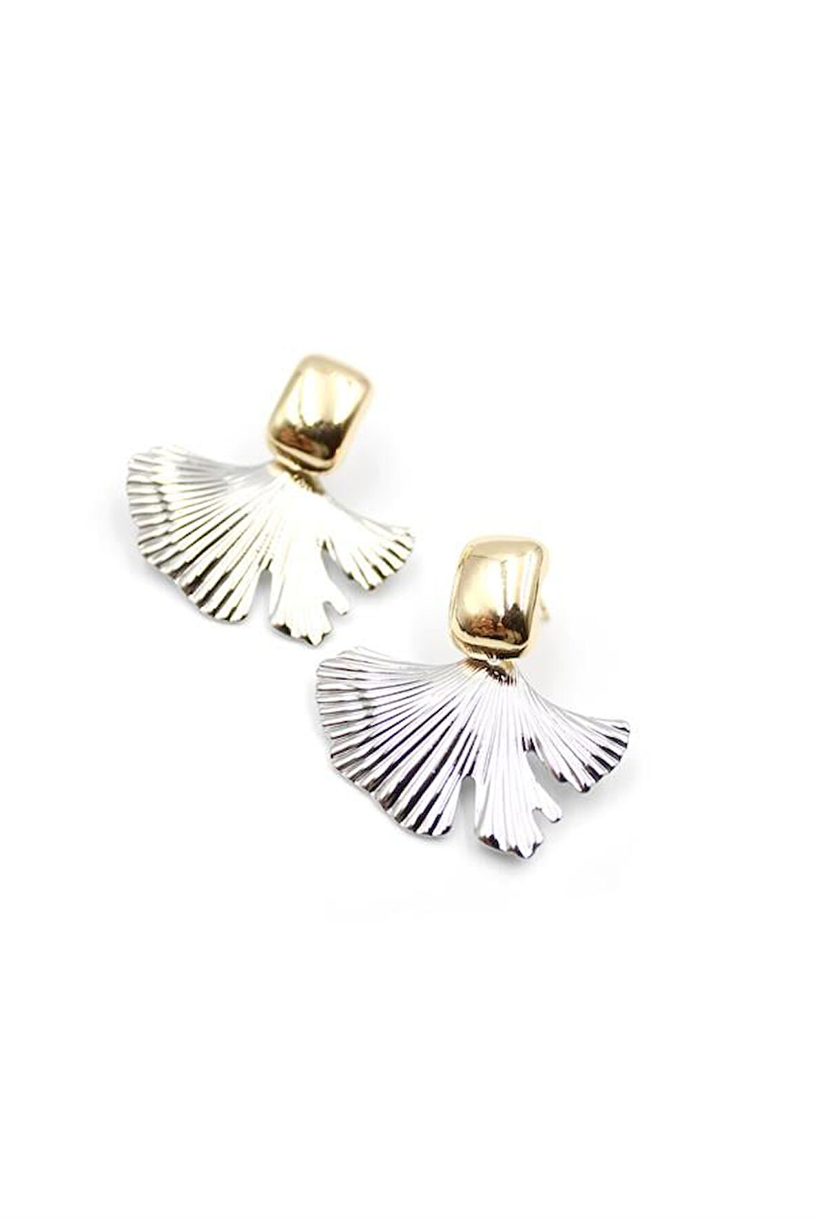 Mantar Küpe - Gümüş Rengi