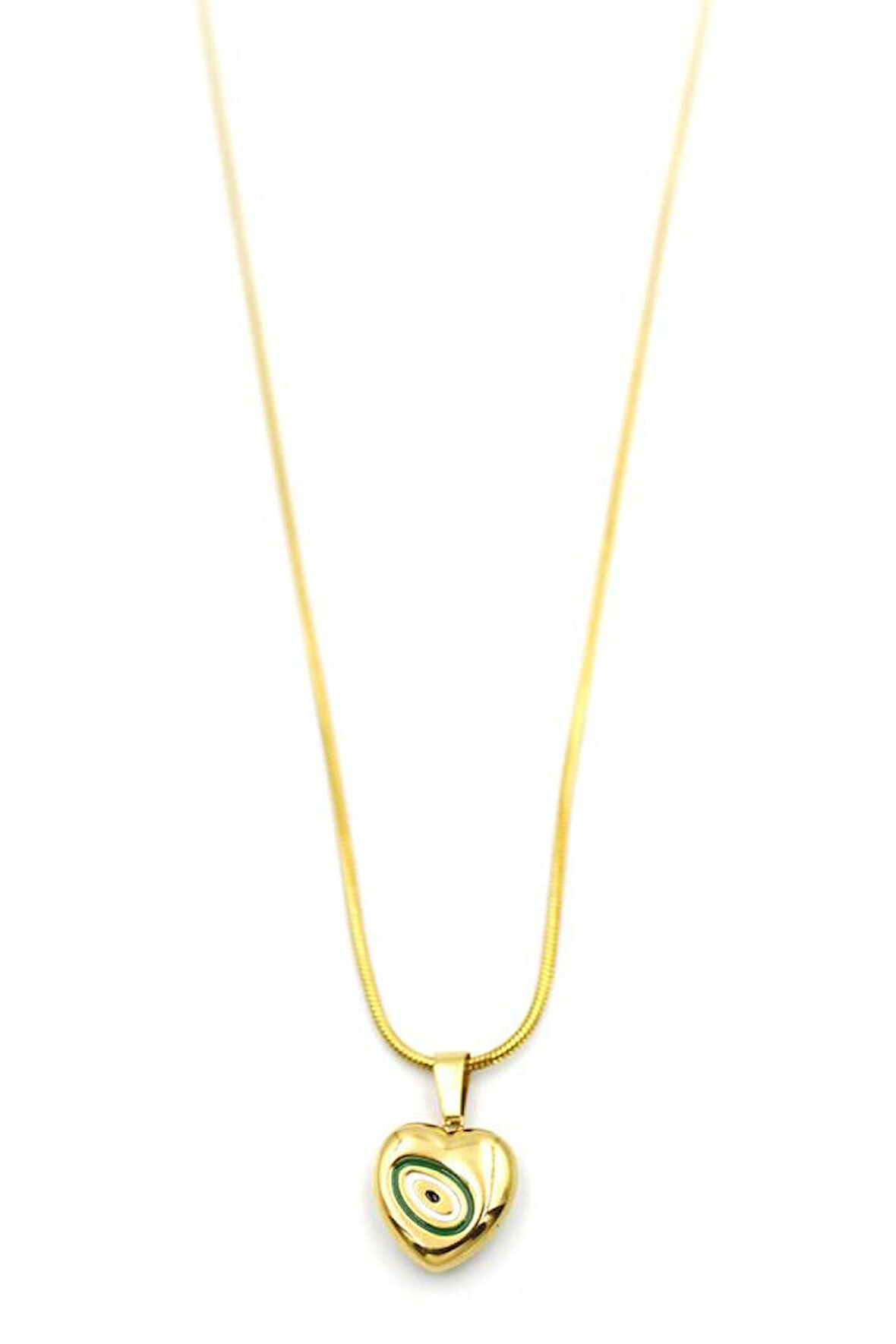 Kalp Kolye - 60 cm - Altın