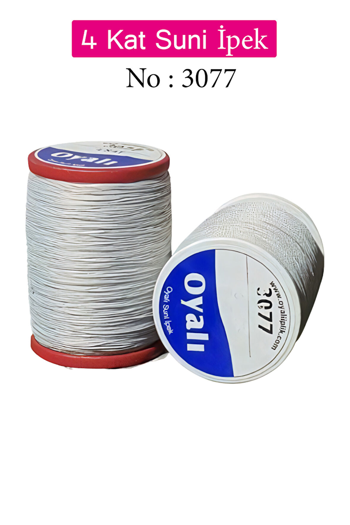 Oyalı 4 Kat Suni İpek İplik İğne Oyası Boncuk İpi Tığ Oyası No:3077