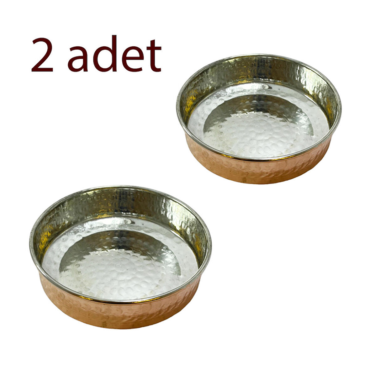 Bakır Kahvaltılık ve Çerezlik 2’li Set