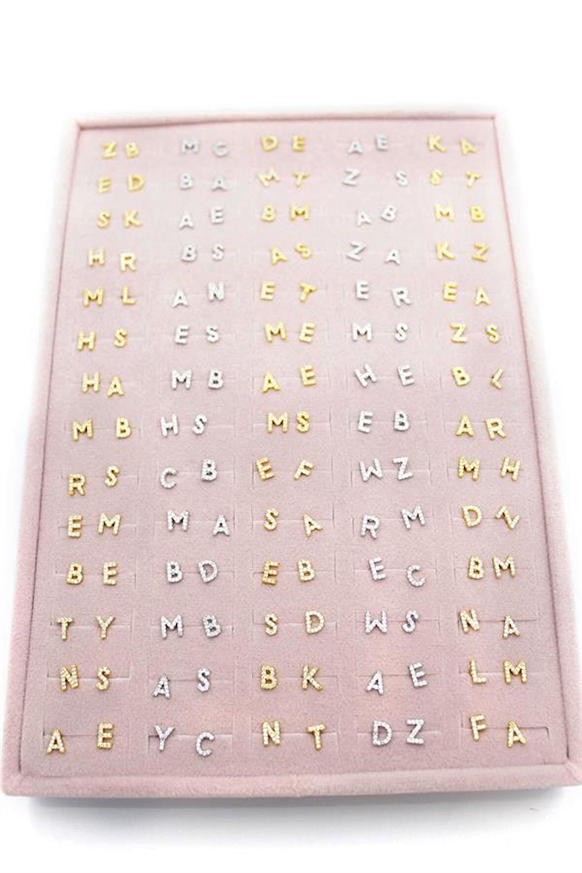 140'lı Standlı Harf Tragus Küpe - ÇOK RENKLİ