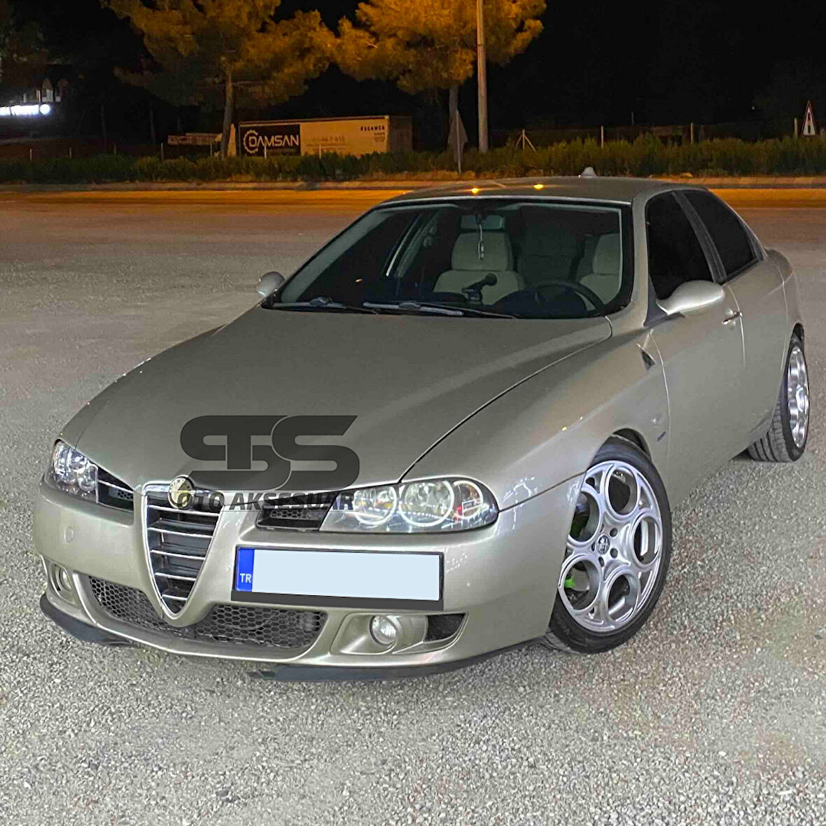 Alfa Romeo 147 Cupra R Uyumlu Ön Lip Mat Siyah Ön Tampon Lip