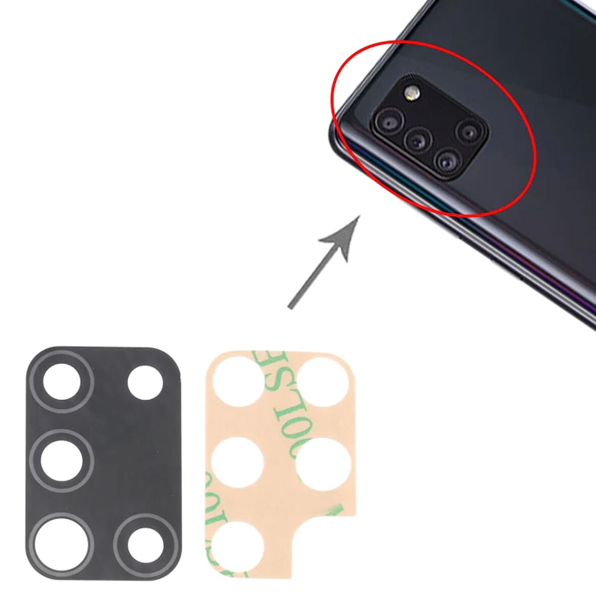 Samsung Uyumlu Galaxy A31 Kamera Lensi Cam SM-A315F