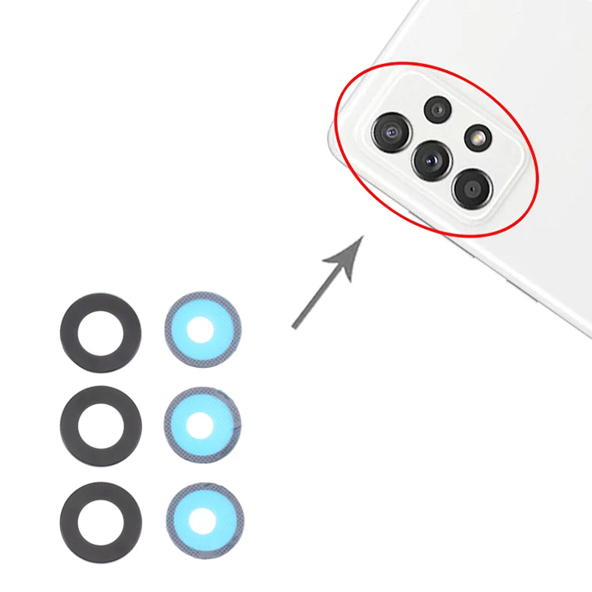 Samsung Uyumlu Galaxy A52s 5G Kamera Lensi Cam SM-A528B