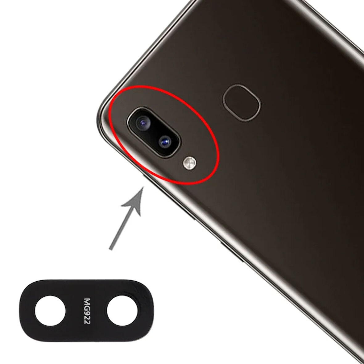 Samsung Uyumlu Galaxy M10s Kamera Lensi Cam SM-M107F