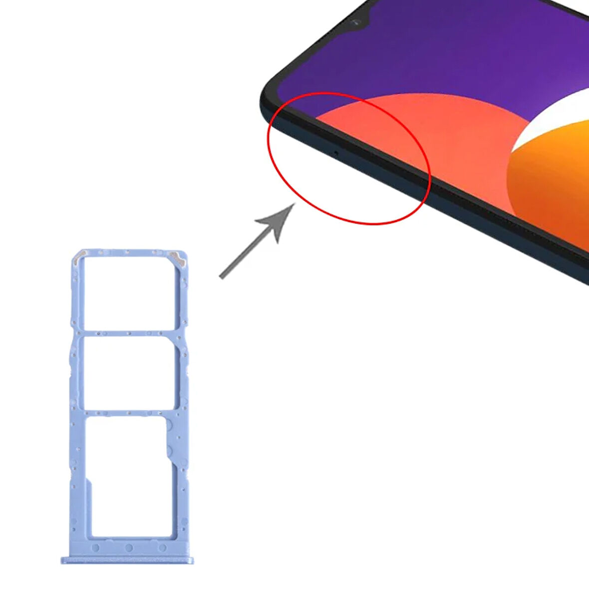 Samsung Uyumlu Galaxy M12 Sim Kart Tepsisi SM-M127F