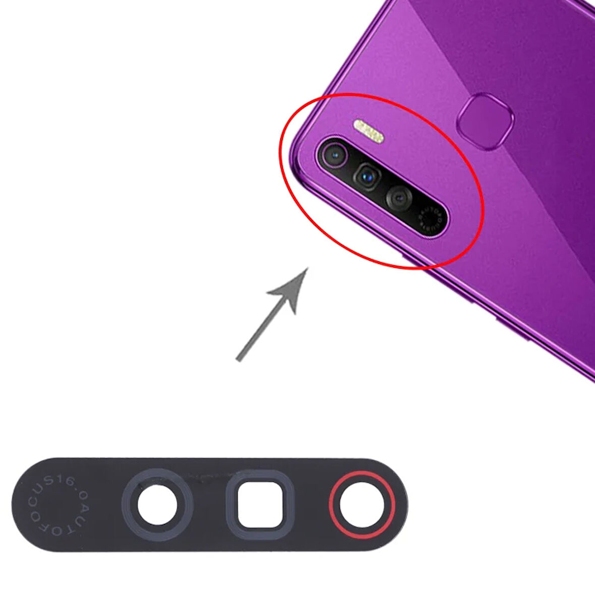 Infinix S5 lite Uyumlu Kamera Lensi Cam X652B, X652C