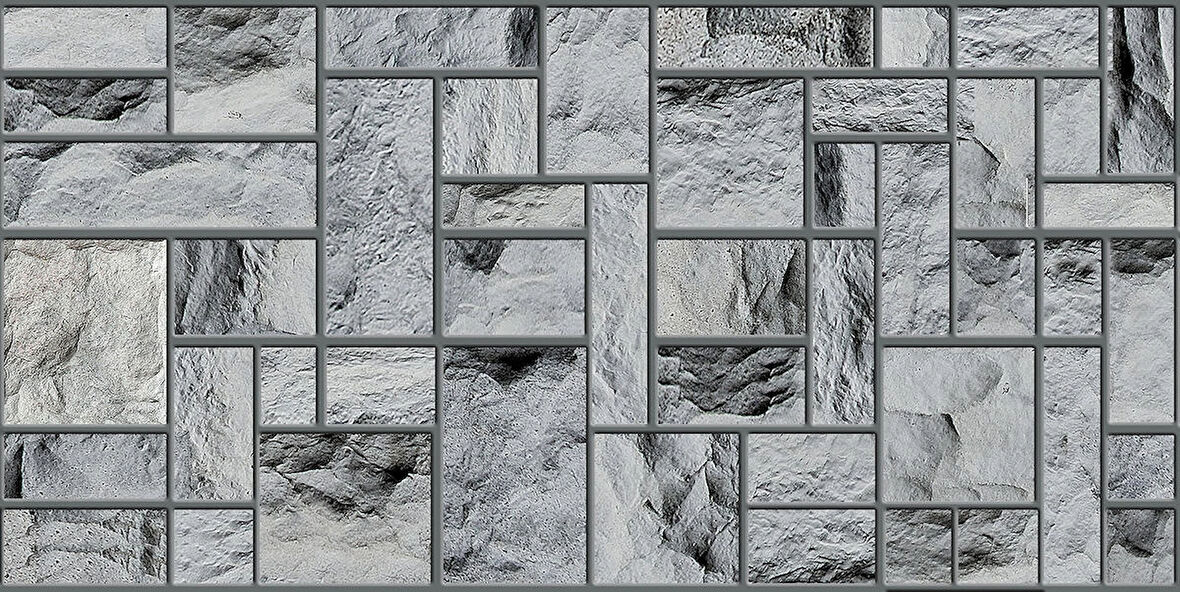Ramsoy Kare Taş Desen Strafor Panel 100x50 cm - Model 110-4