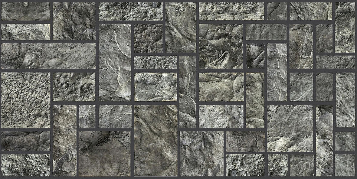 Ramsoy Kare Taş Desen Strafor Panel 100x50 cm - Model 110-3