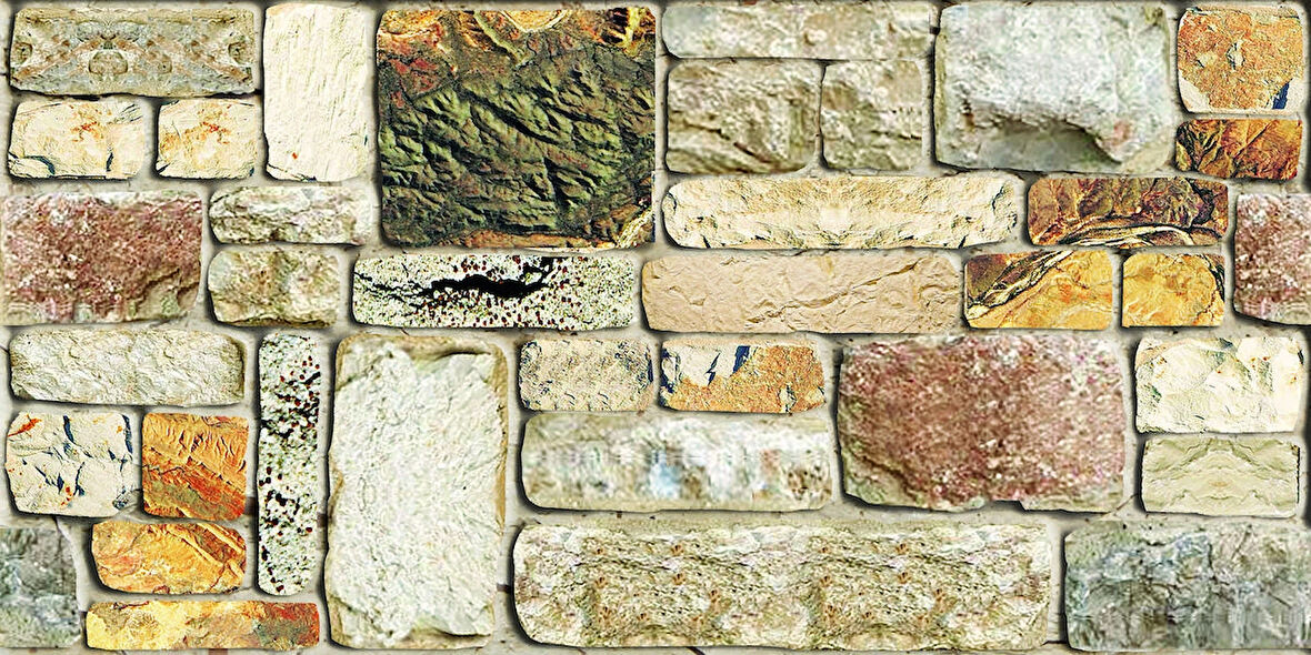 Ramsoy Dökme Taş Desen Strafor Panel 100x50 cm - Model C-109