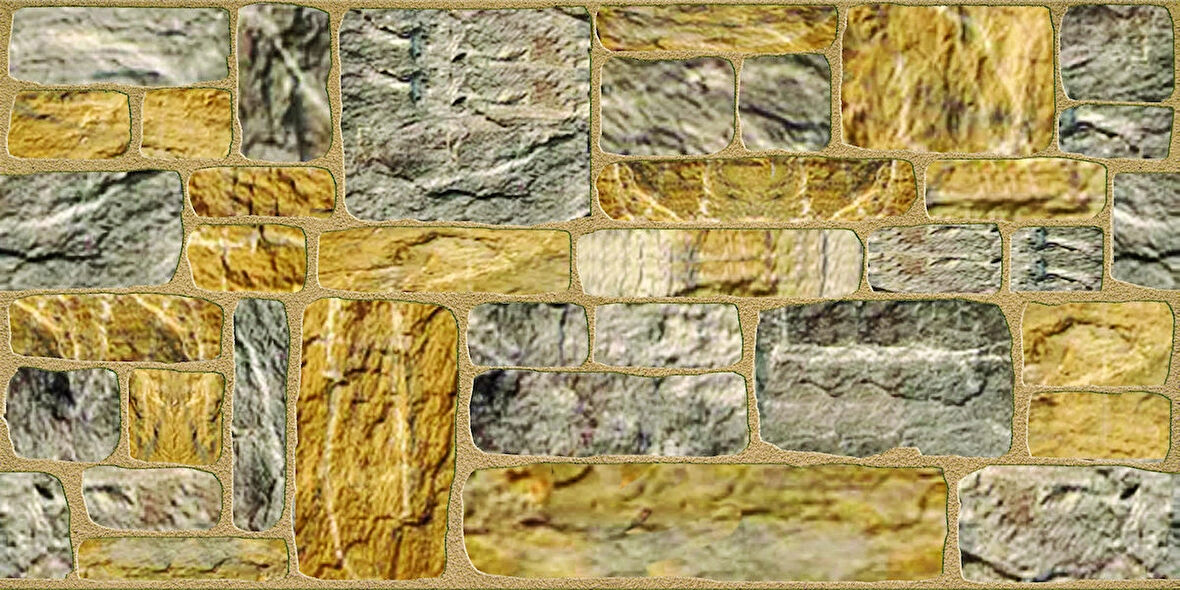 Ramsoy Dökme Taş Desen Strafor Panel 100x50 cm - Model C-106