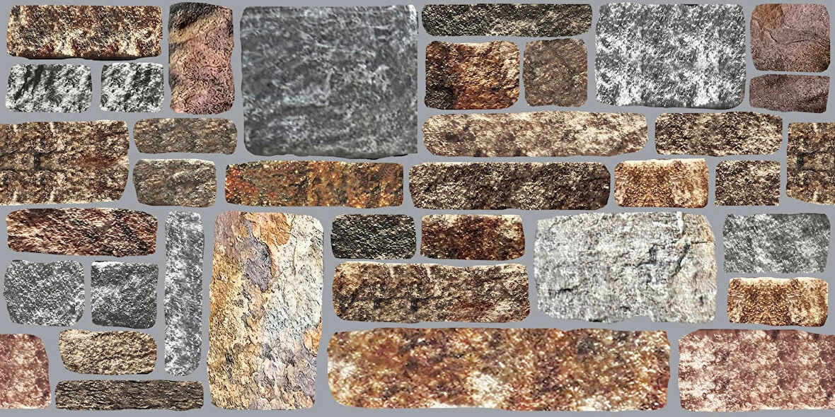 Ramsoy Dökme Taş Desen Strafor Panel 100x50 cm - Model C-101