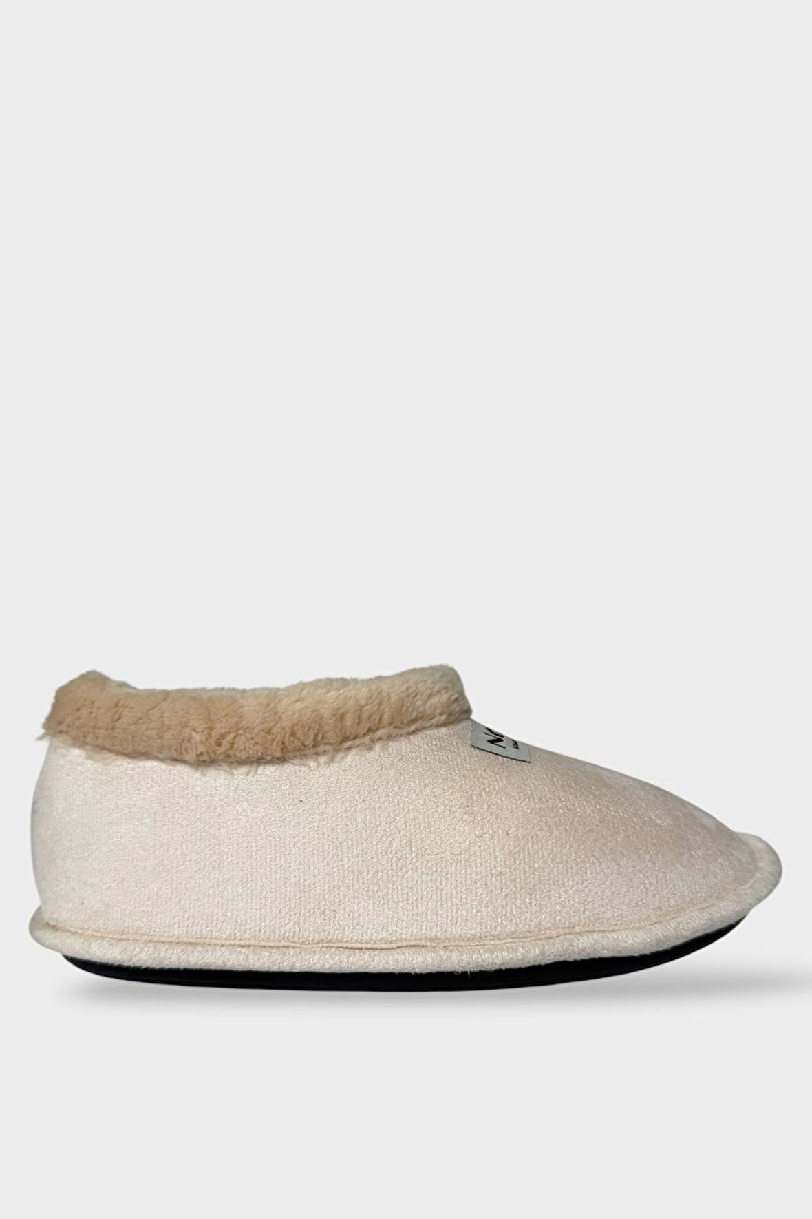 Unisex İçi Yünlü Kışlık Ev Ayakkabısı Panduf KREM