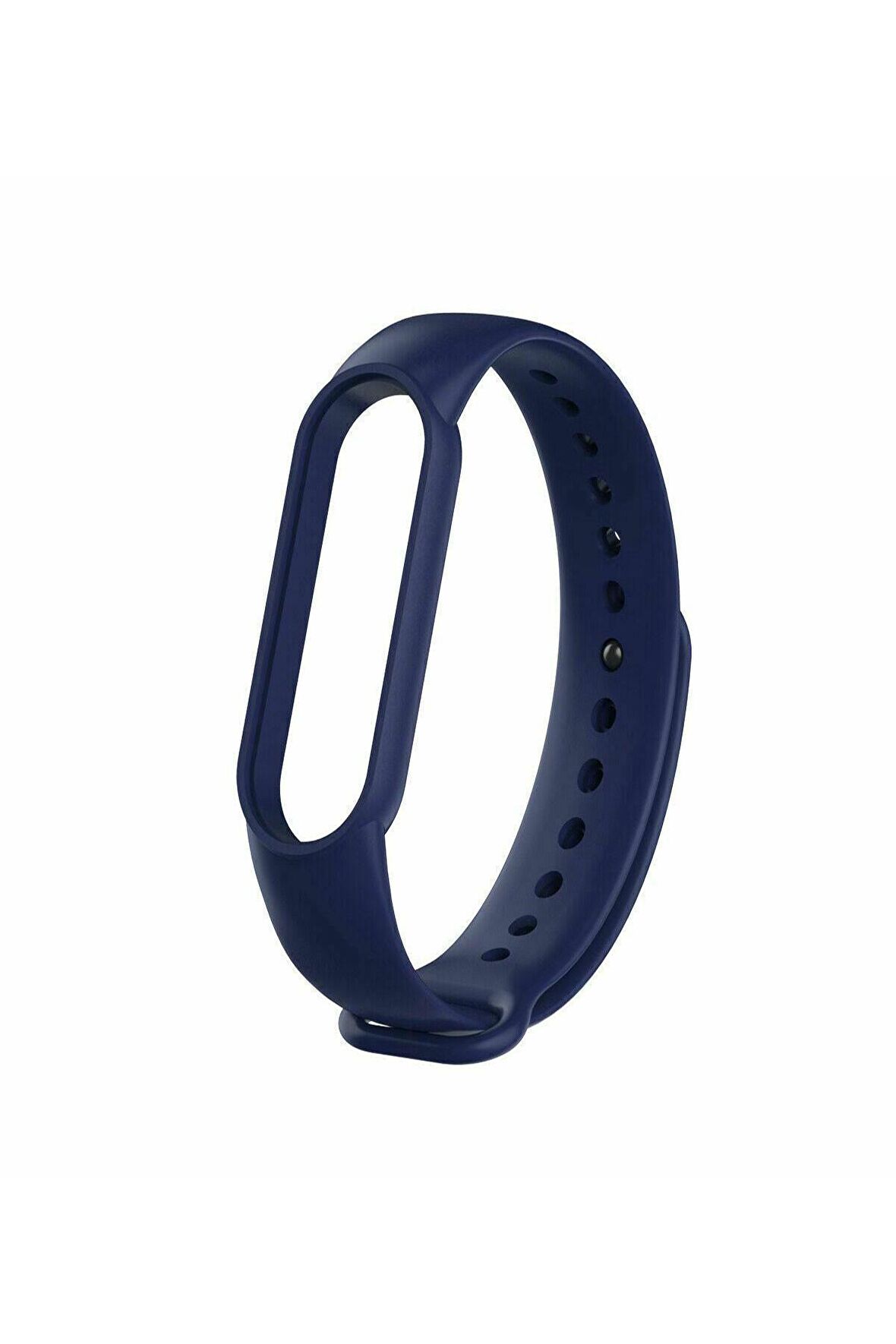 Omelo Xiaomi Mi Band 5 Kordon Kılıf Spor Kayışı Lacivert Silikon