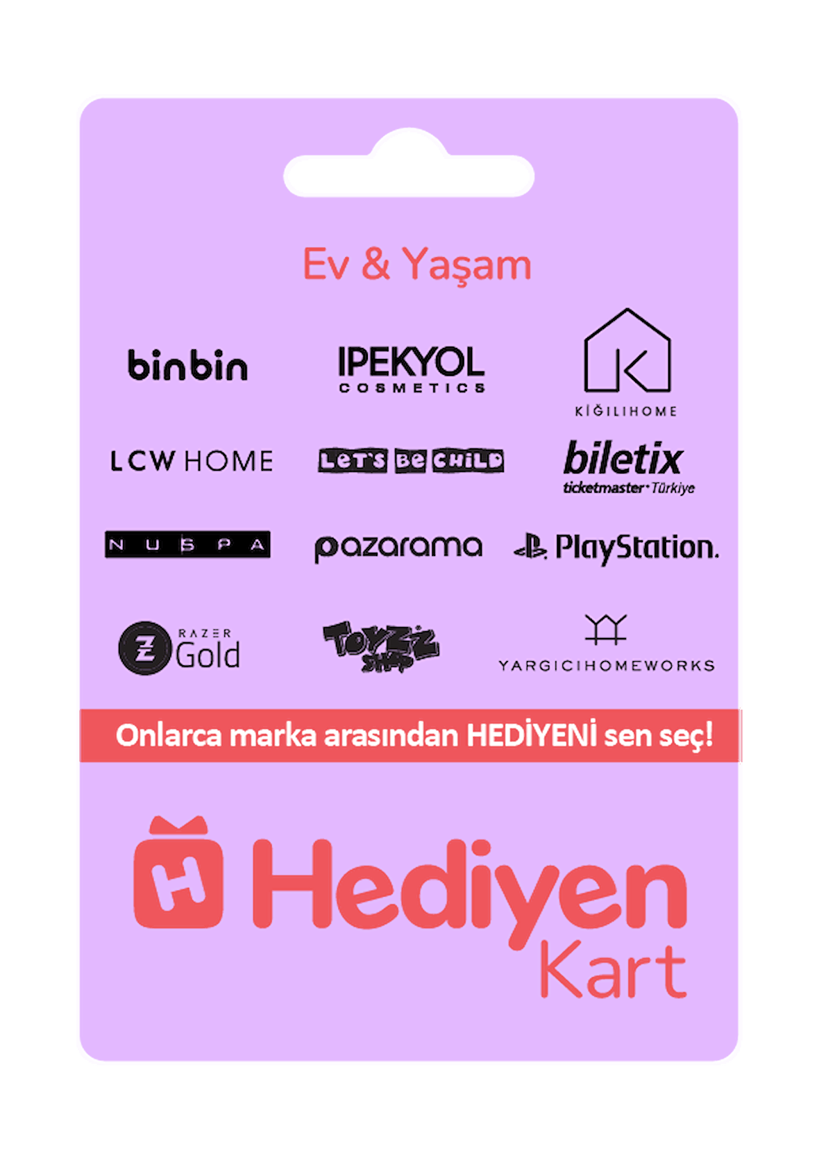 Hediyen Kart - Ev & Yaşam-2500 TL