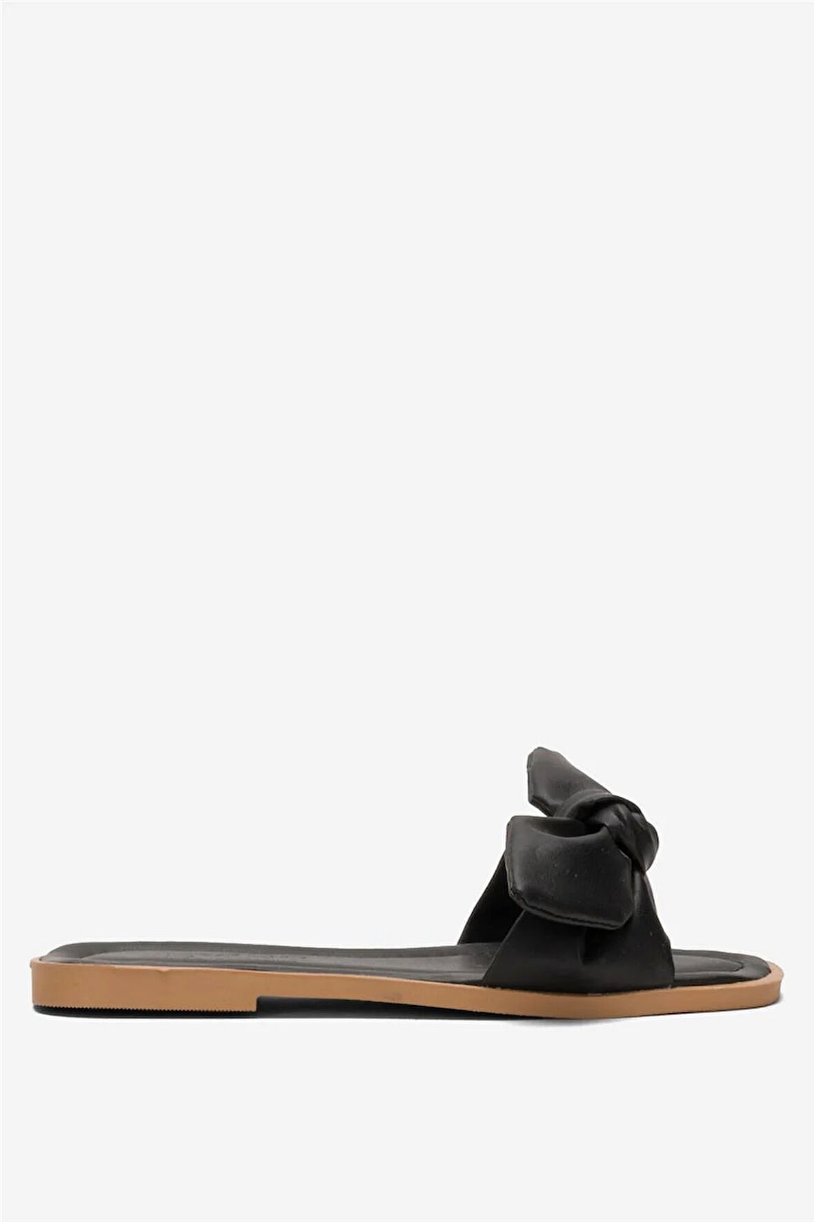 Kadın Fiyonklu Günlük YazlıkTerlik SİYAH