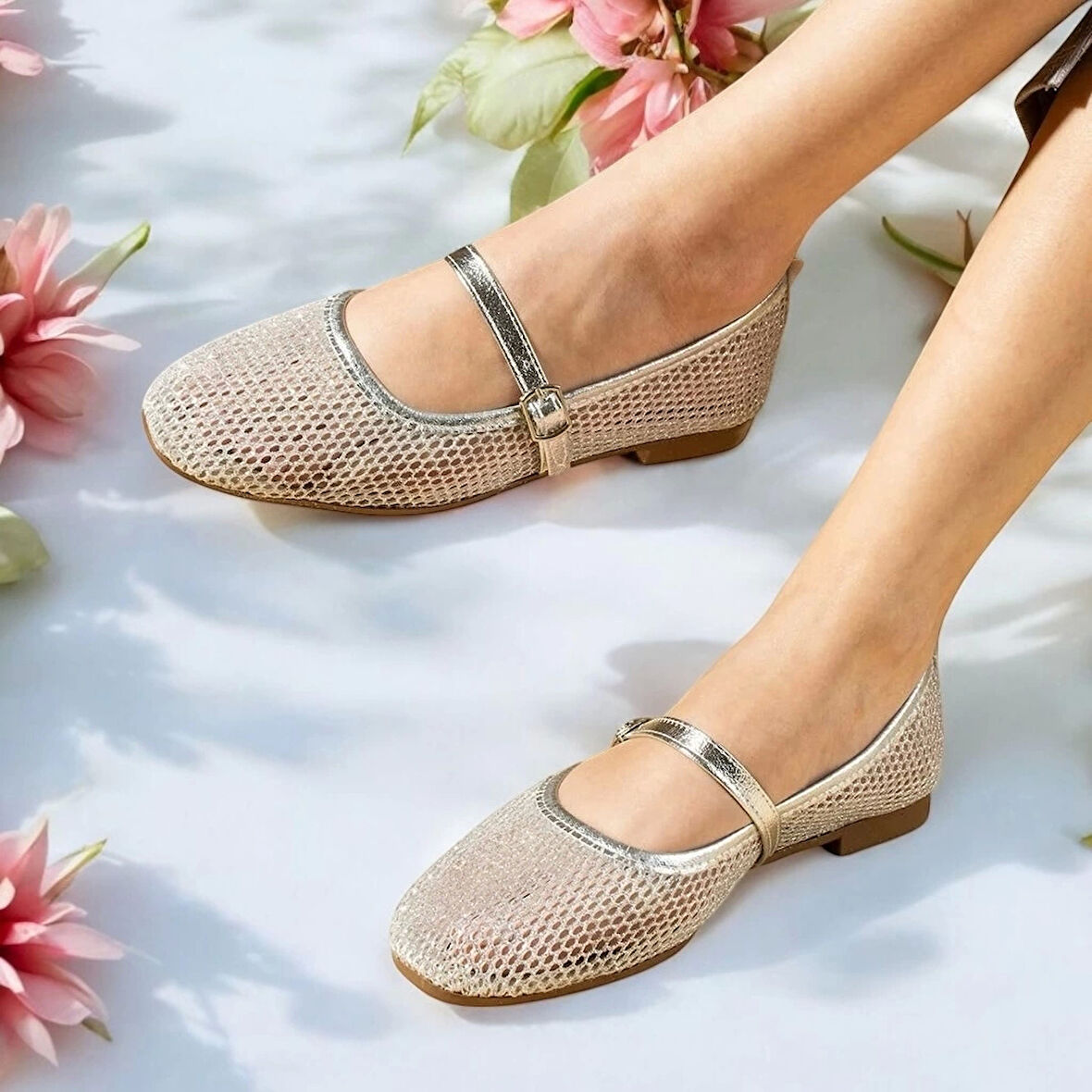 Fiorella Kadın Simli Gümüş Kadın Babet