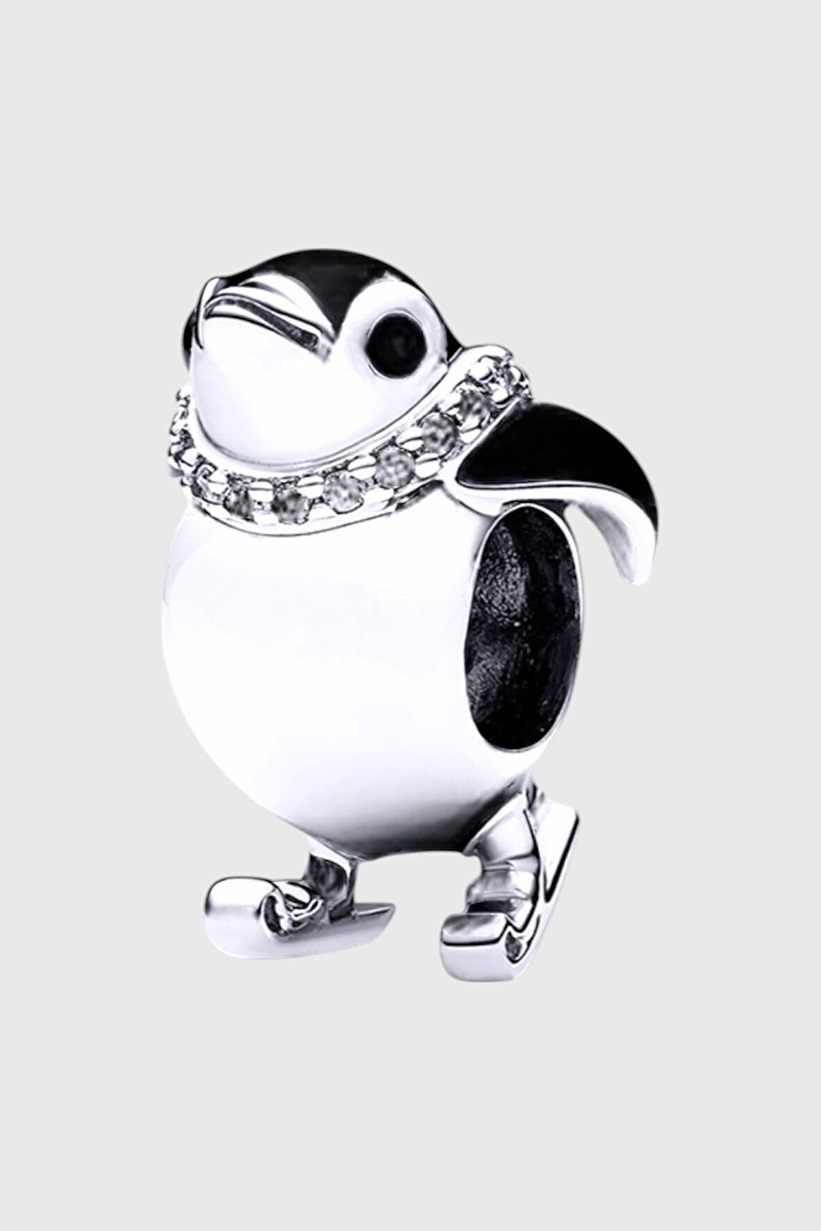 Kayakçı Penguen Charm | 925 Ayar Gümüş