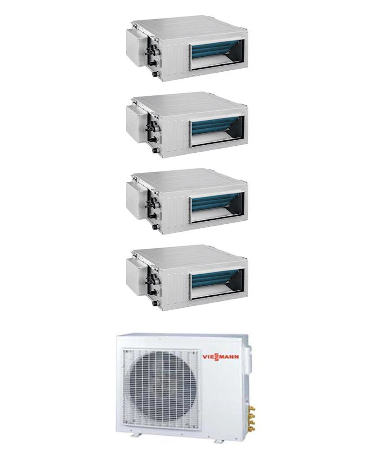 Viessmann Kanallı Multi 1+4 Sistem (O4F3080M2) 9+9+9+9 iç 8,0 kW Dış Ünite