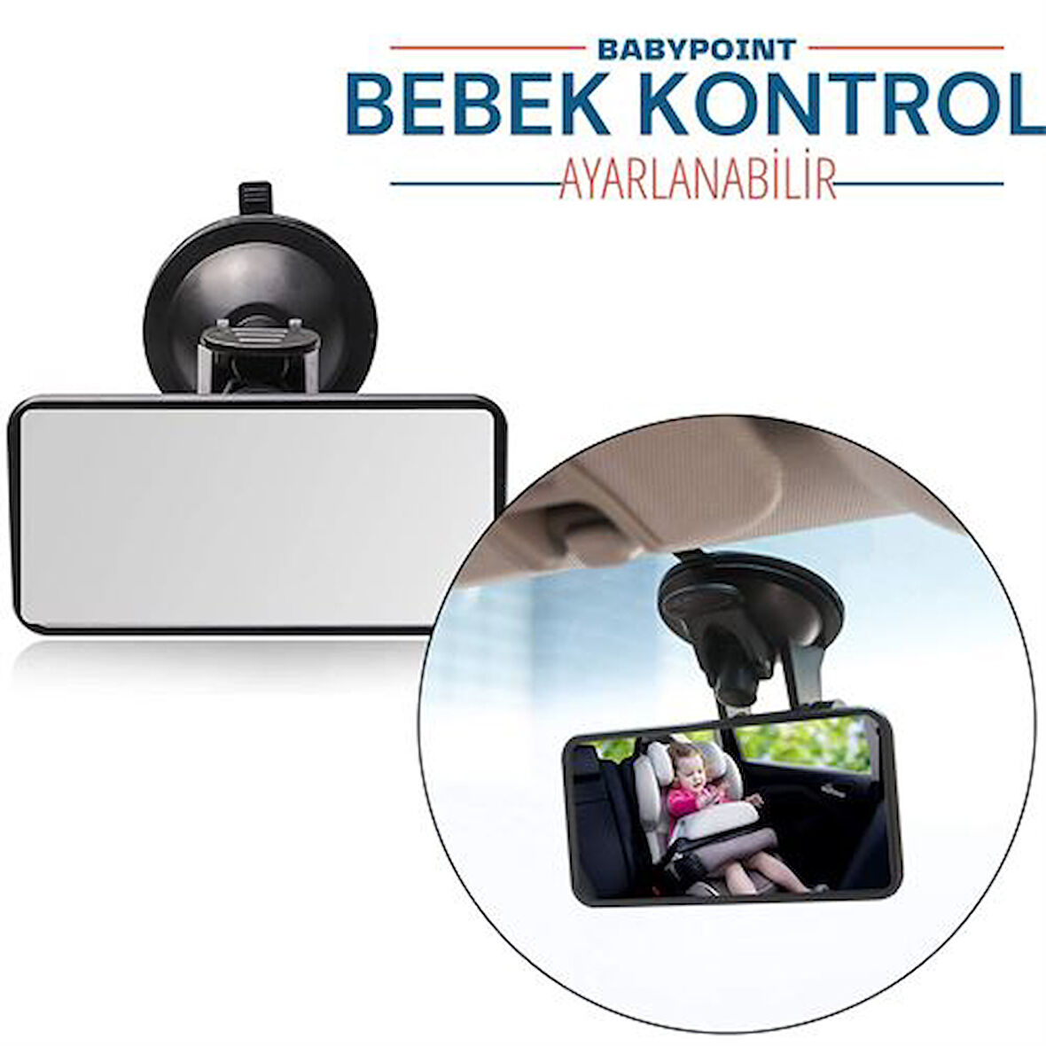  BabyPoint Ayarlanabilir Bebek Kontrol Aynası