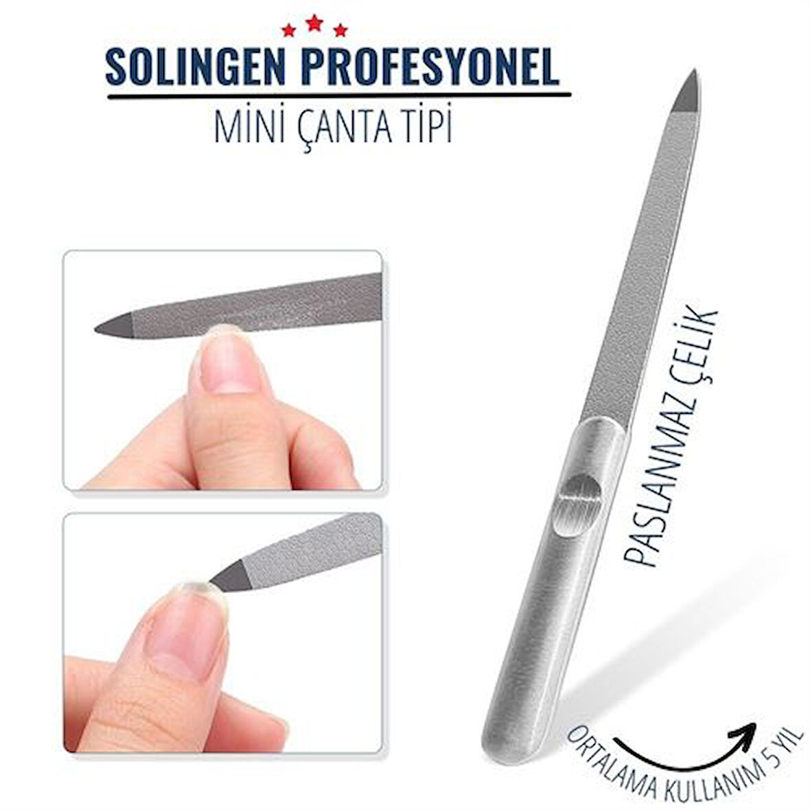  Mini Tırnak Törpüsü Paslanmaz Çelik Solingen Profesyonel