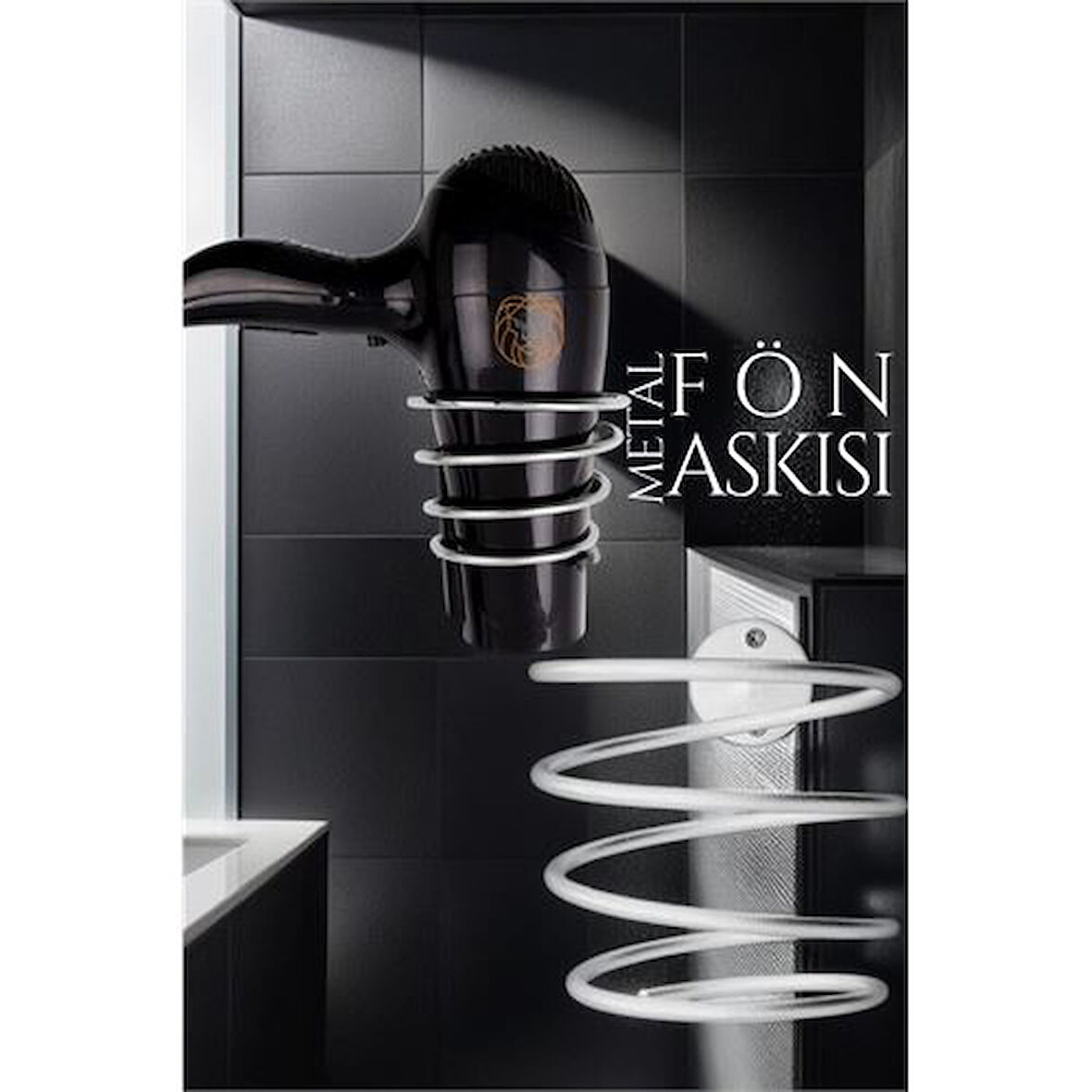  Metal Fön Askısı KROM