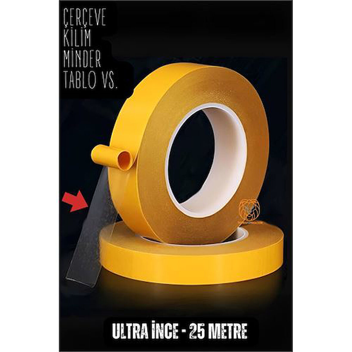  Çift Taraflı Yapıştırıcı Bant Ultra İnce 25 Metre
