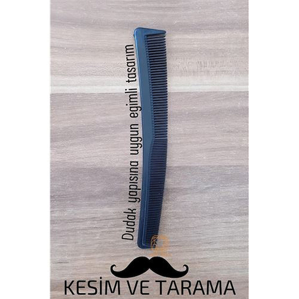  Bıyık Kesim ve Tarama Tarağı Eğimli Bıyık Tarağı